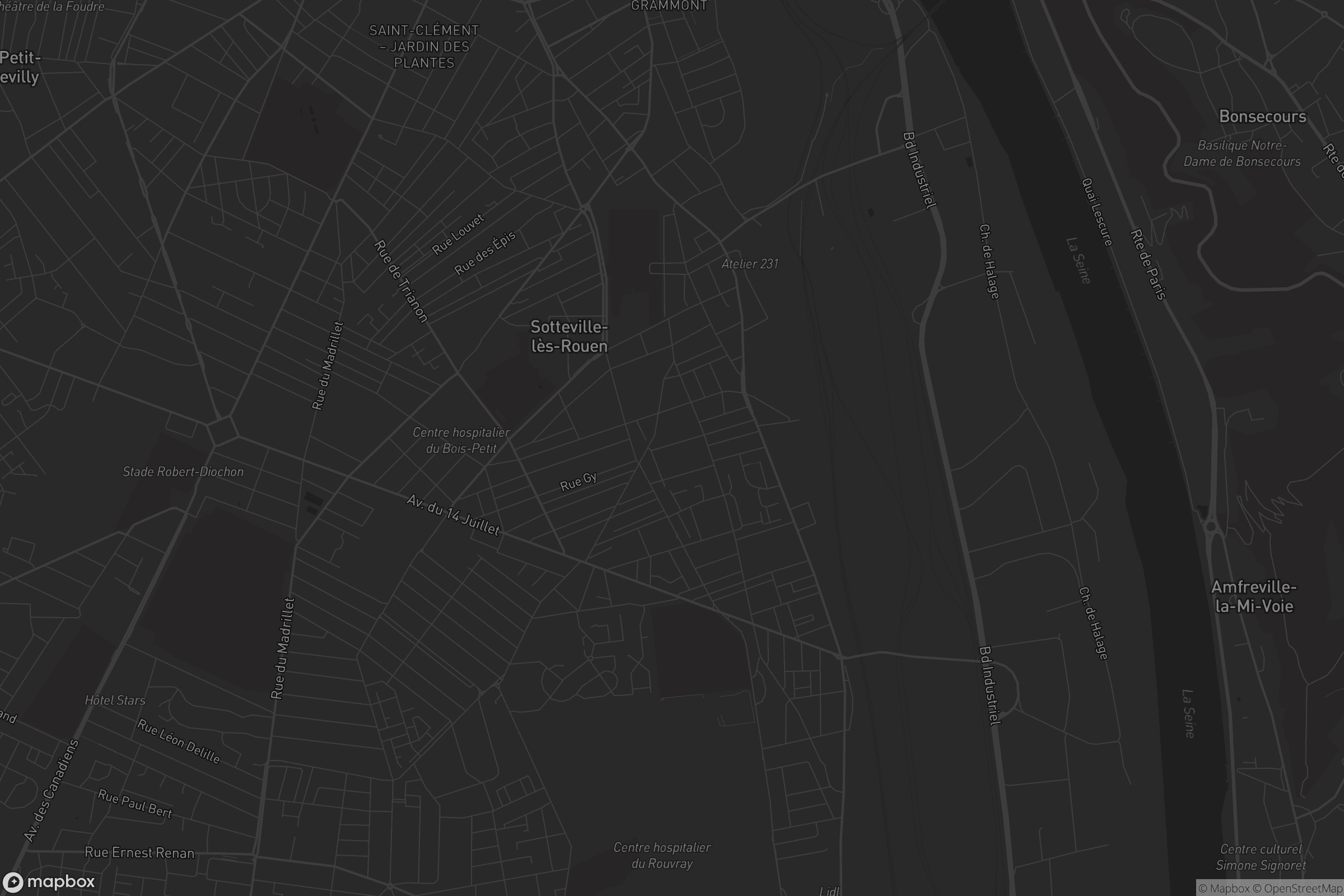 Carte de Sotteville-lès-Rouen