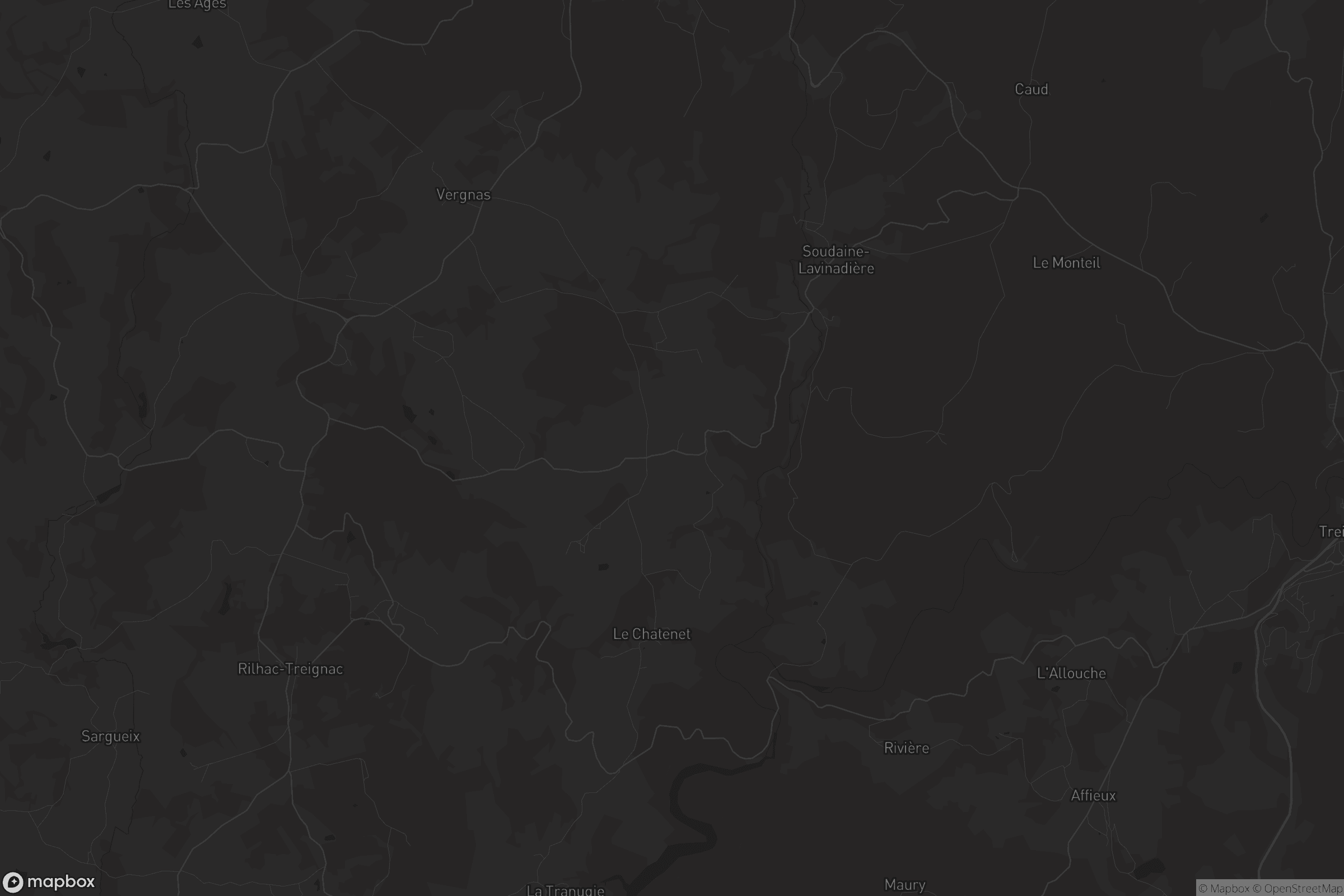 Carte de Soudaine-Lavinadière