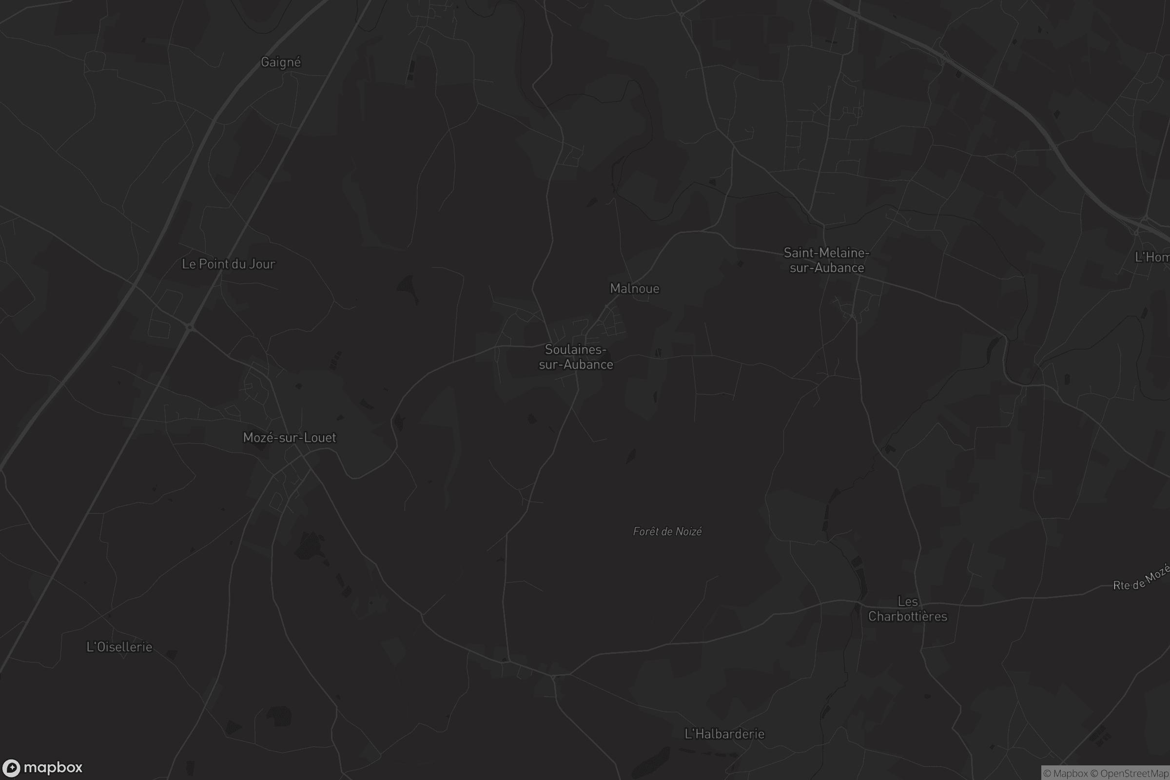 Carte de Soulaines-sur-Aubance