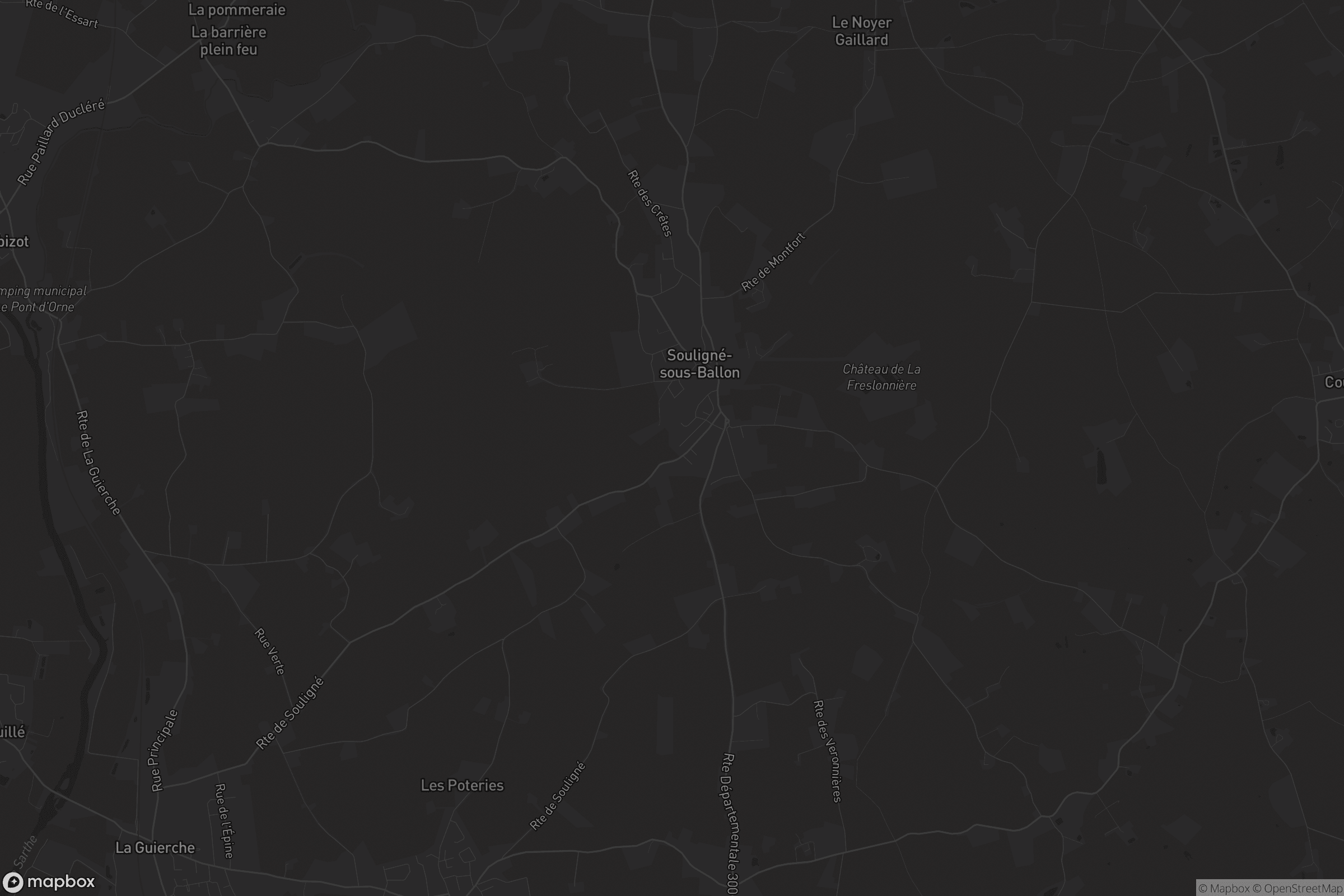 Carte de Souligné-sous-Ballon