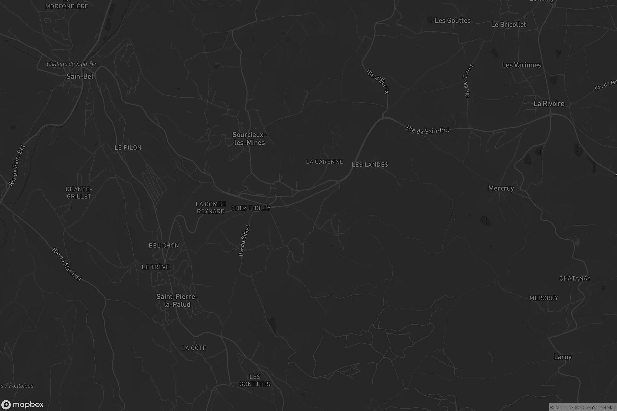 Carte de Sourcieux-les-Mines