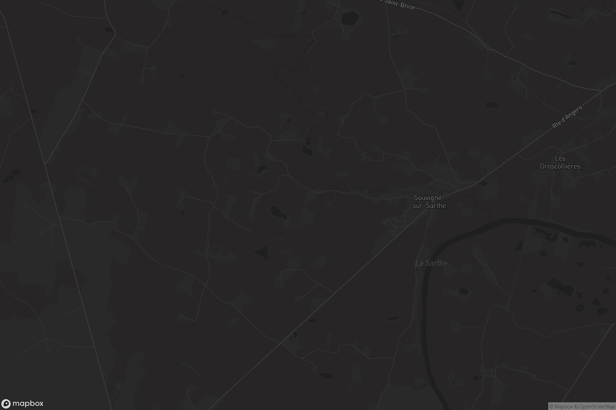 Carte de Souvigné-sur-Sarthe