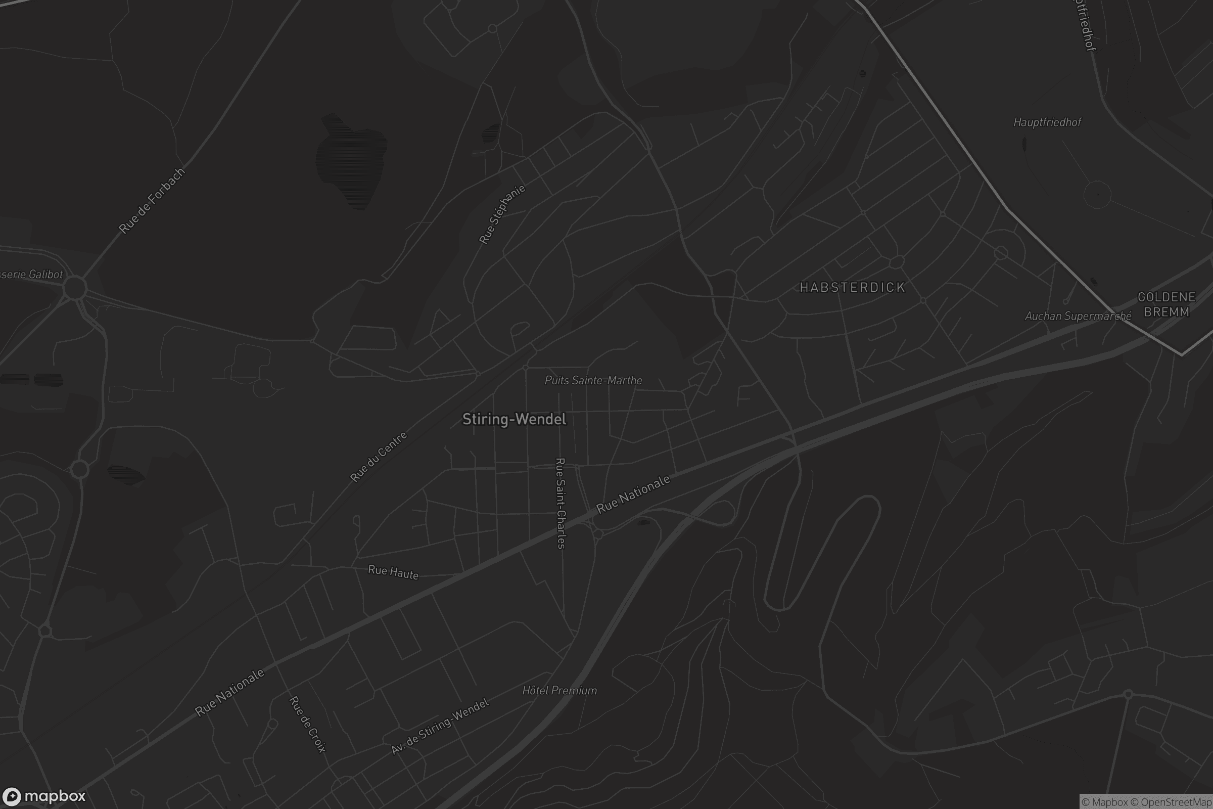 Carte de Stiring-Wendel