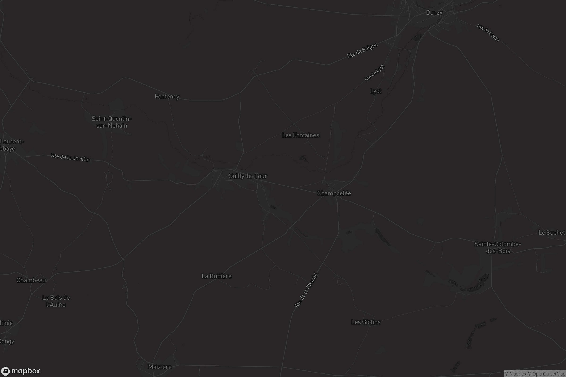 Carte de Suilly-la-Tour