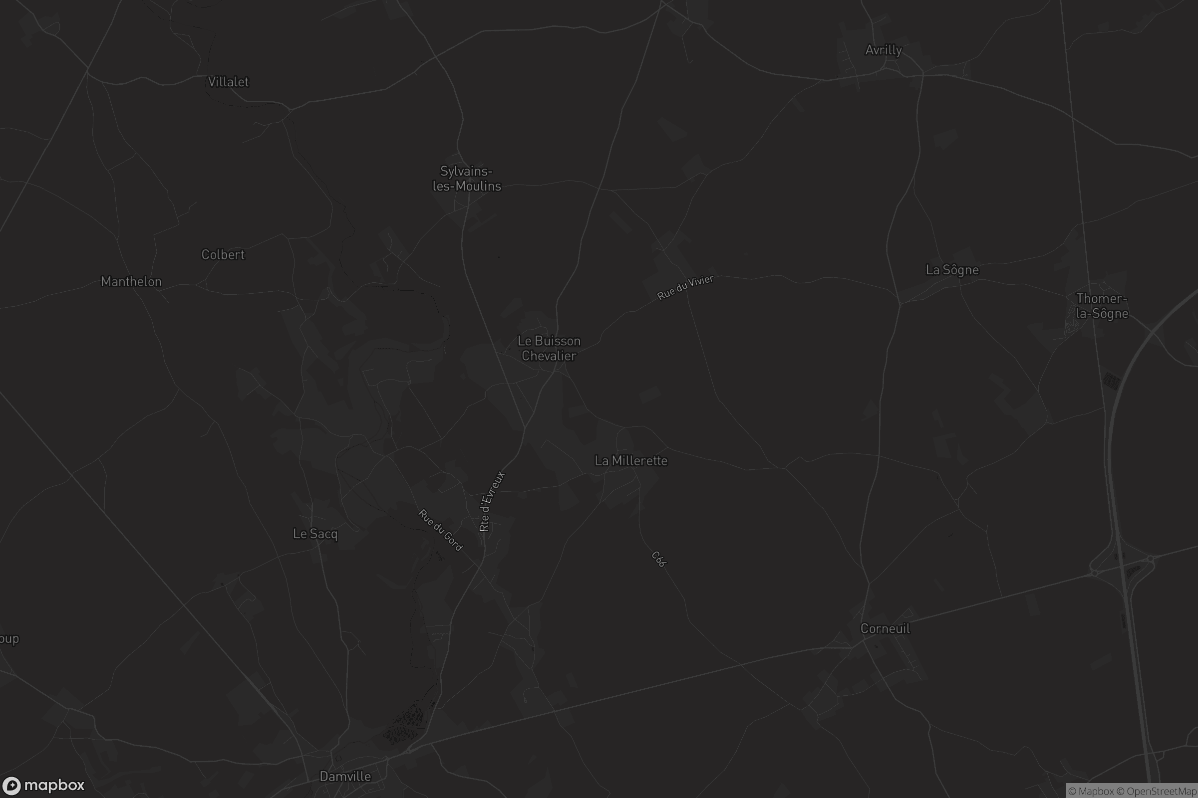 Carte de Sylvains-les-Moulins