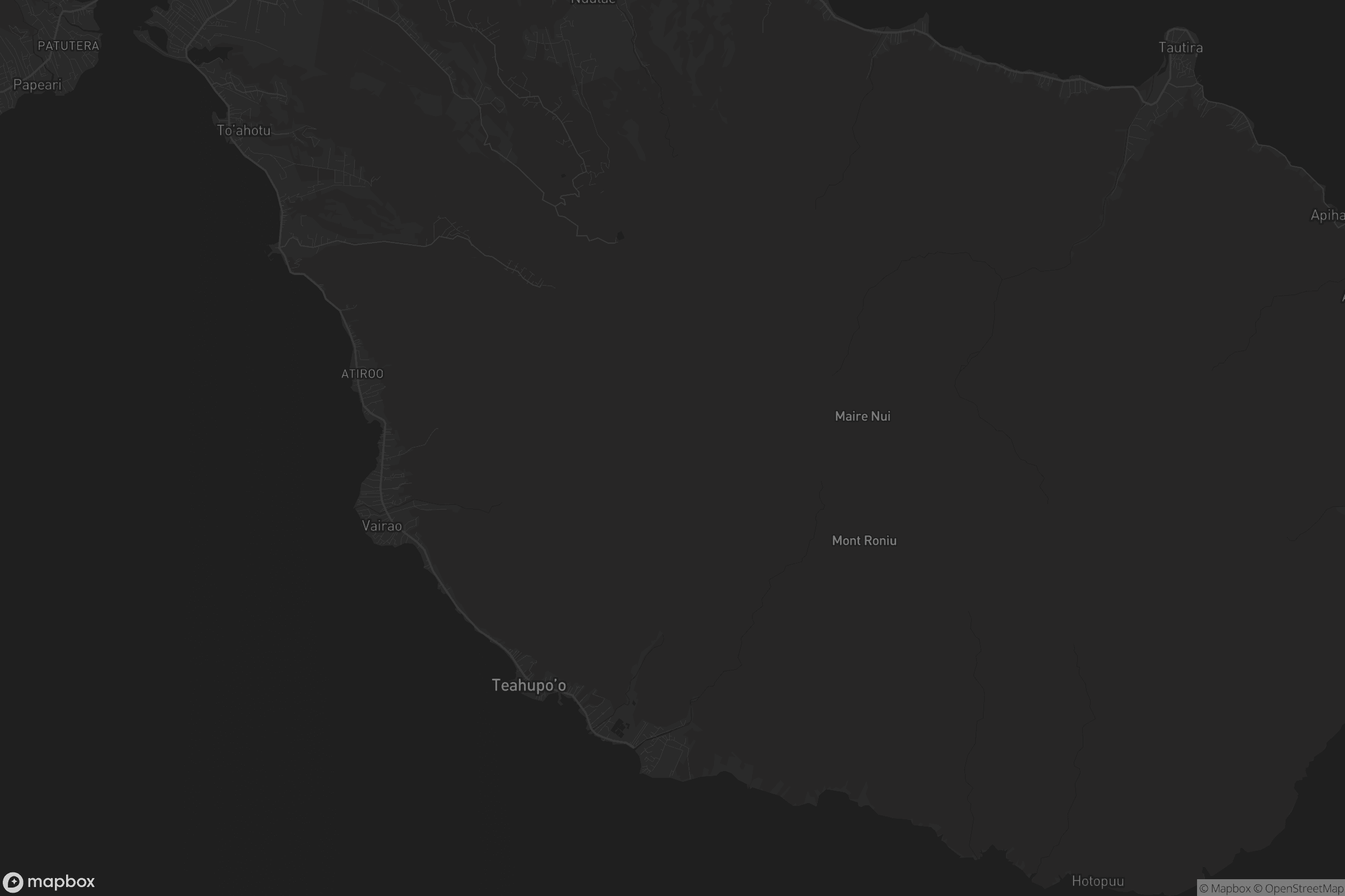 Carte de Taiarapu-Ouest