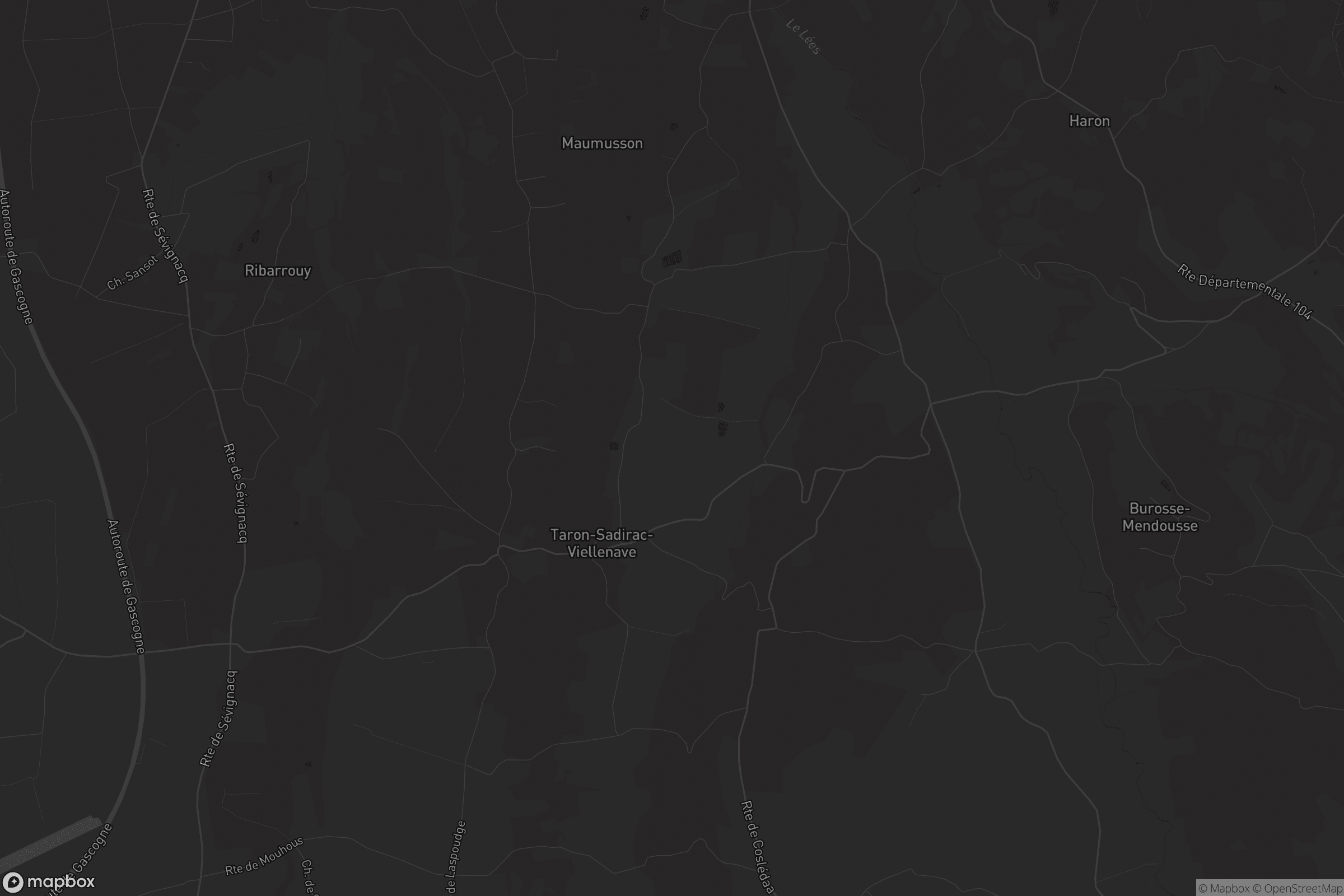 Carte de Taron-Sadirac-Viellenave