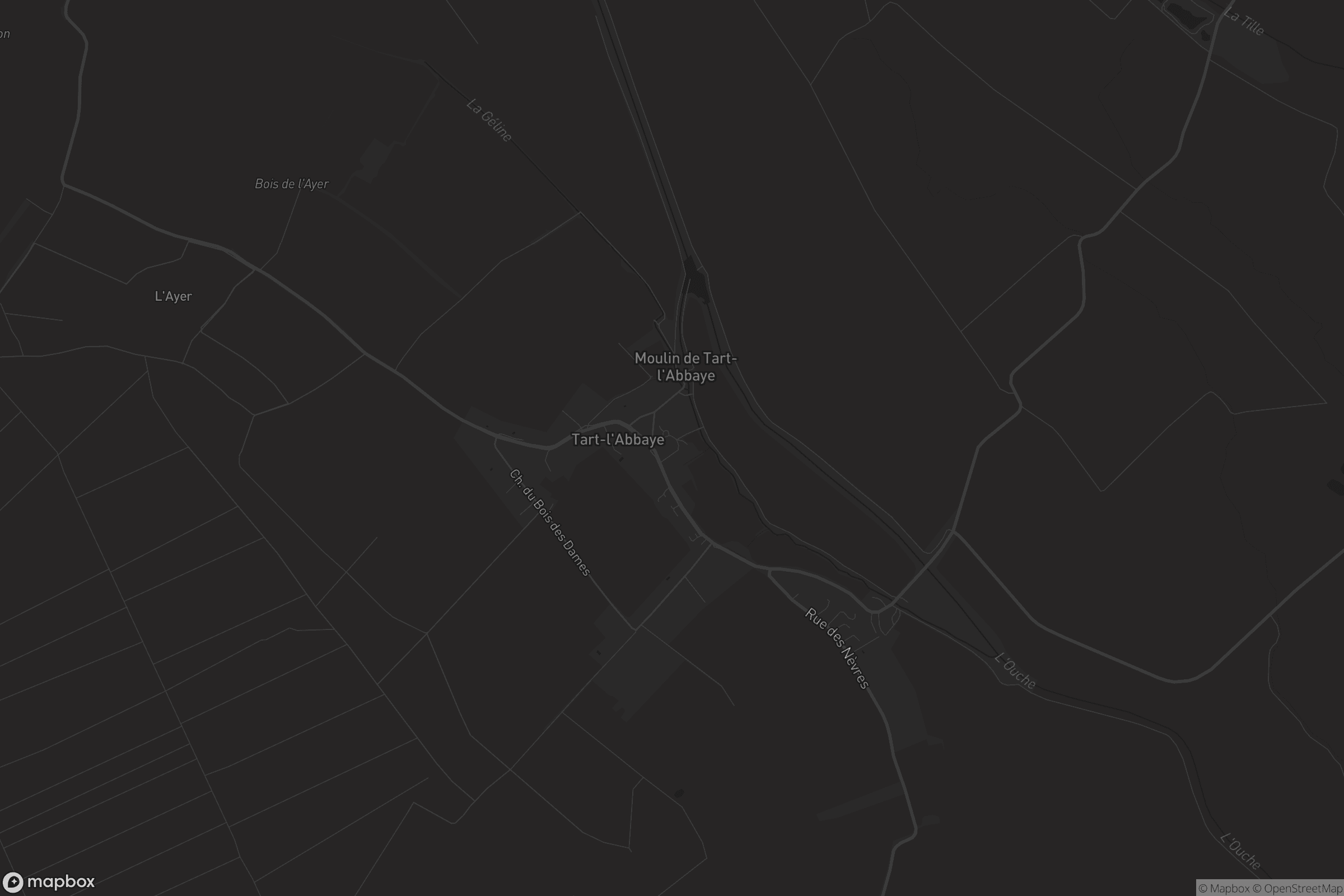 Carte de Tart-l'Abbaye