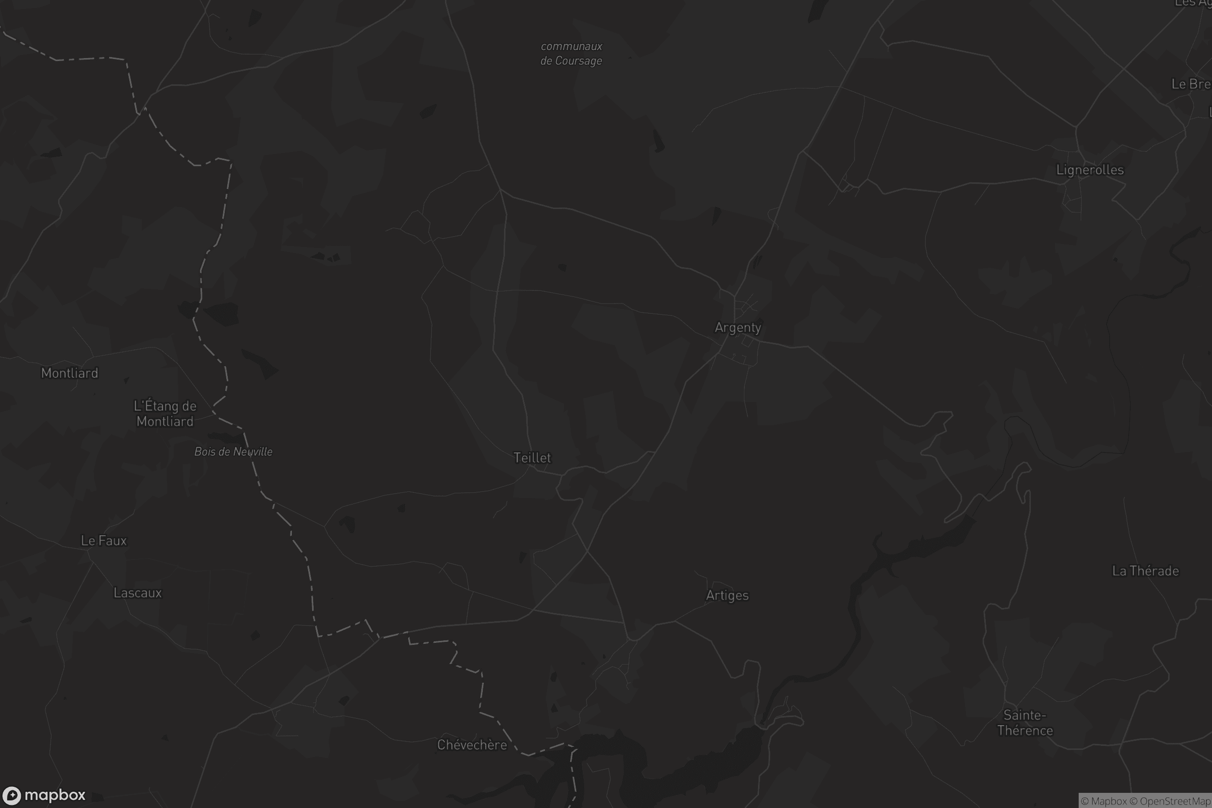 Carte de Teillet-Argenty