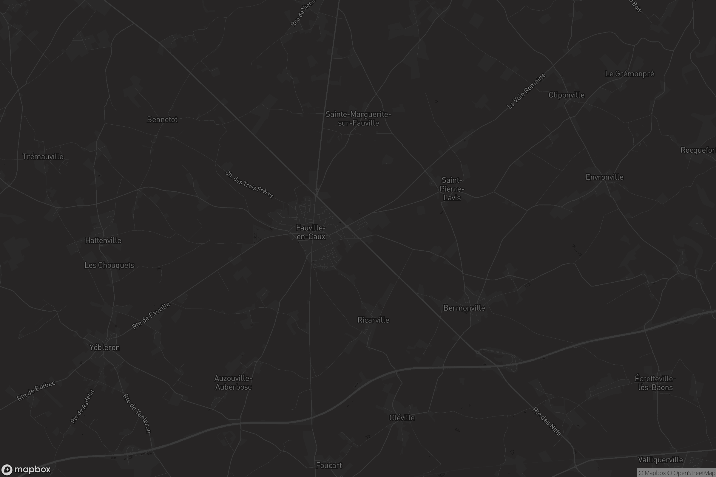 Carte de Terres-de-Caux