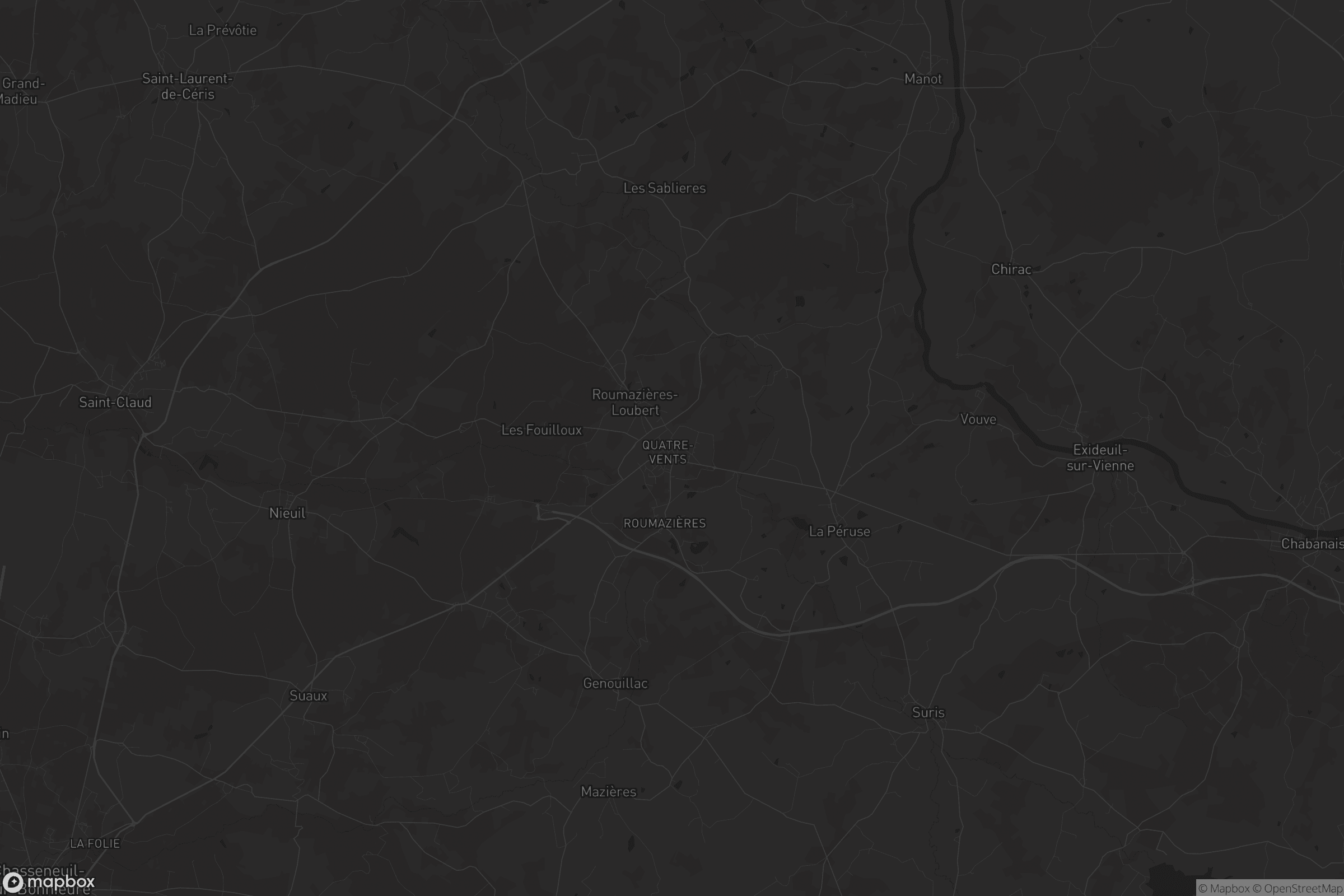 Carte de Terres-de-Haute-Charente