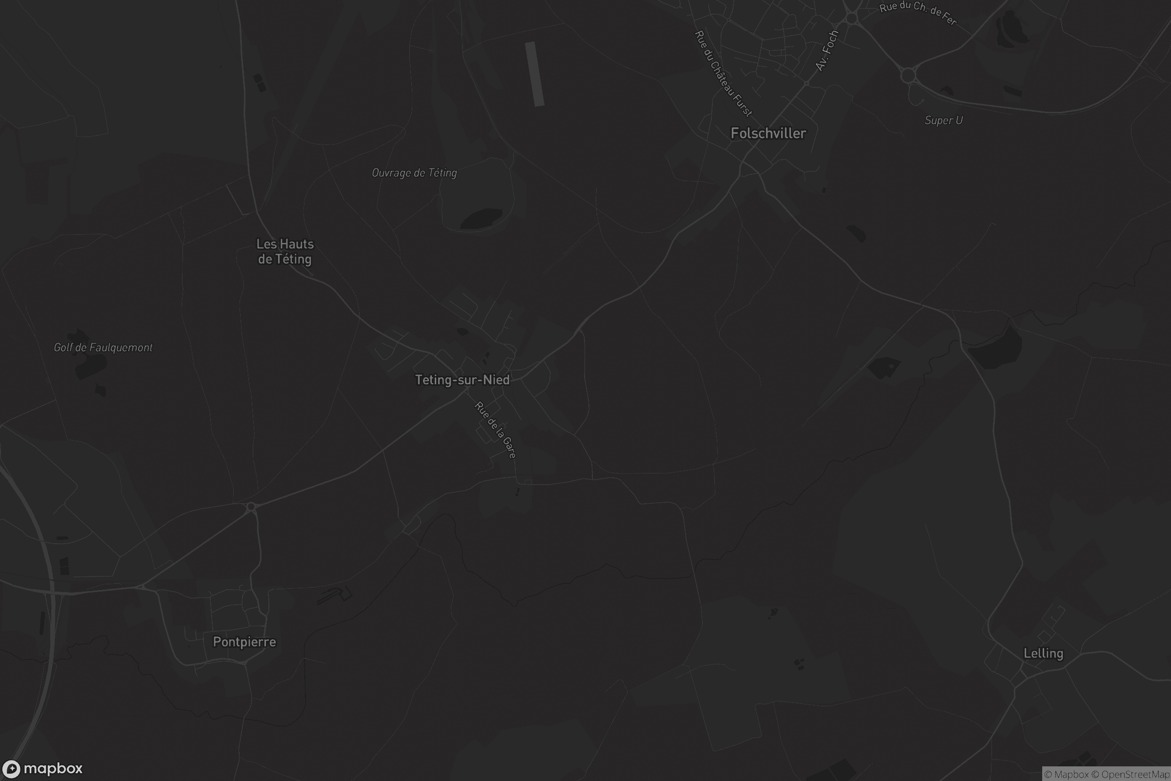 Carte de Teting-sur-Nied