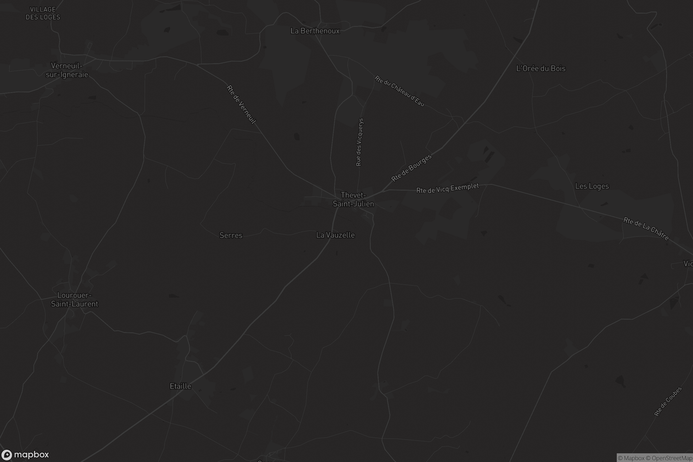 Carte de Thevet-Saint-Julien