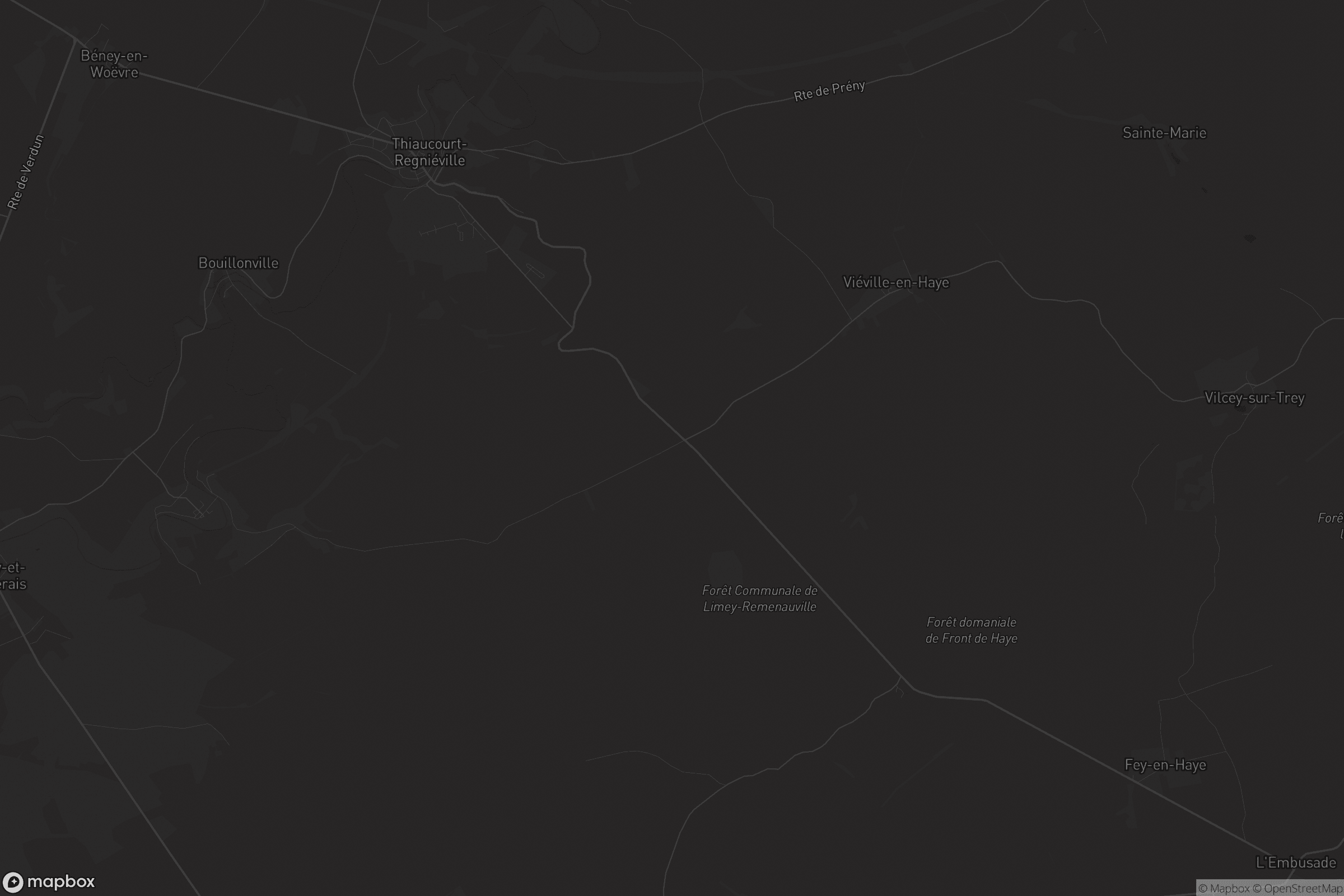 Carte de Thiaucourt-Regniéville