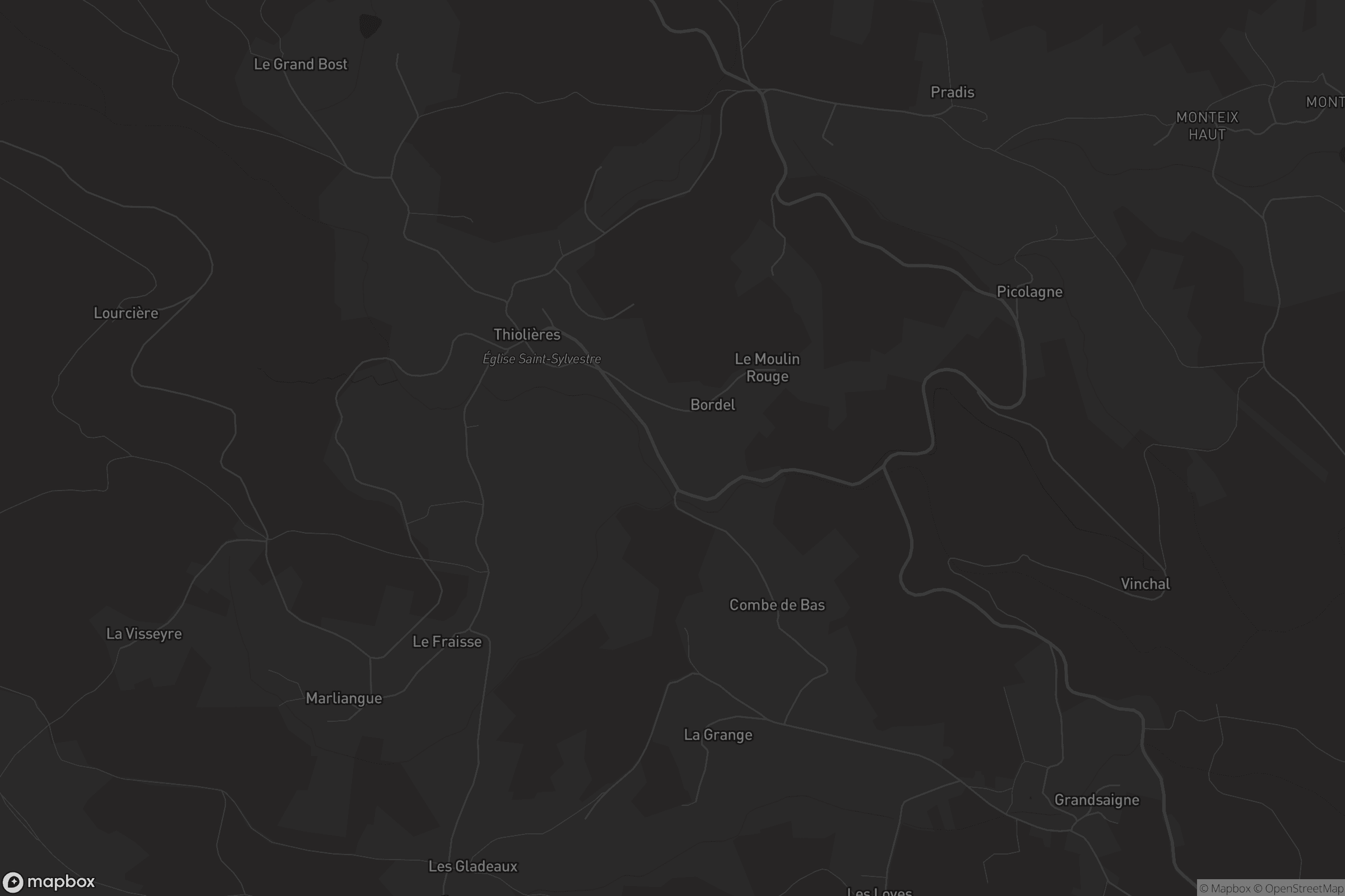 Carte de Thiolières