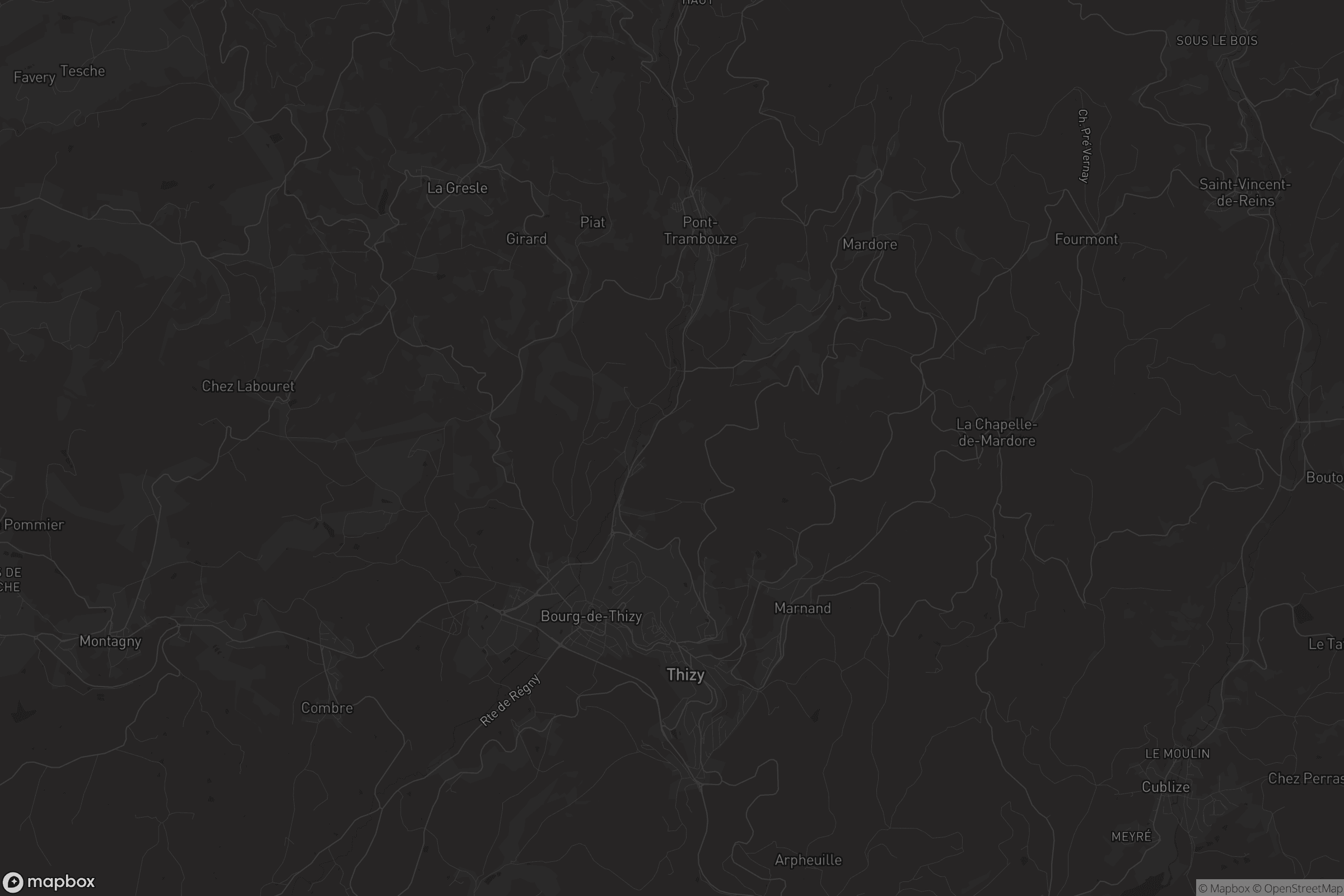 Carte de Thizy-les-Bourgs