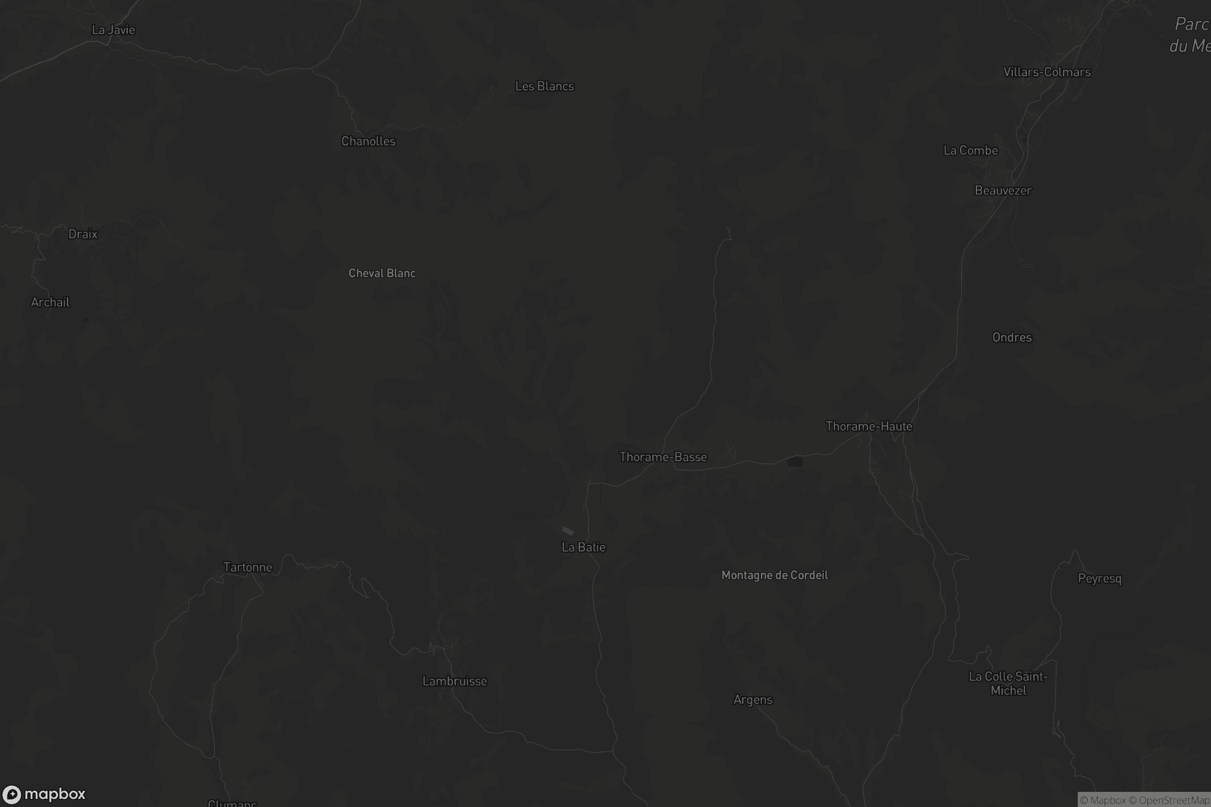 Carte de Thorame-Basse