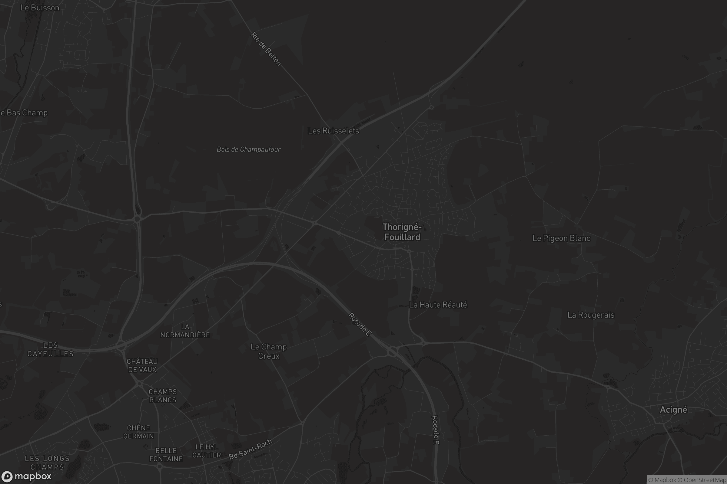 Carte de Thorigné-Fouillard