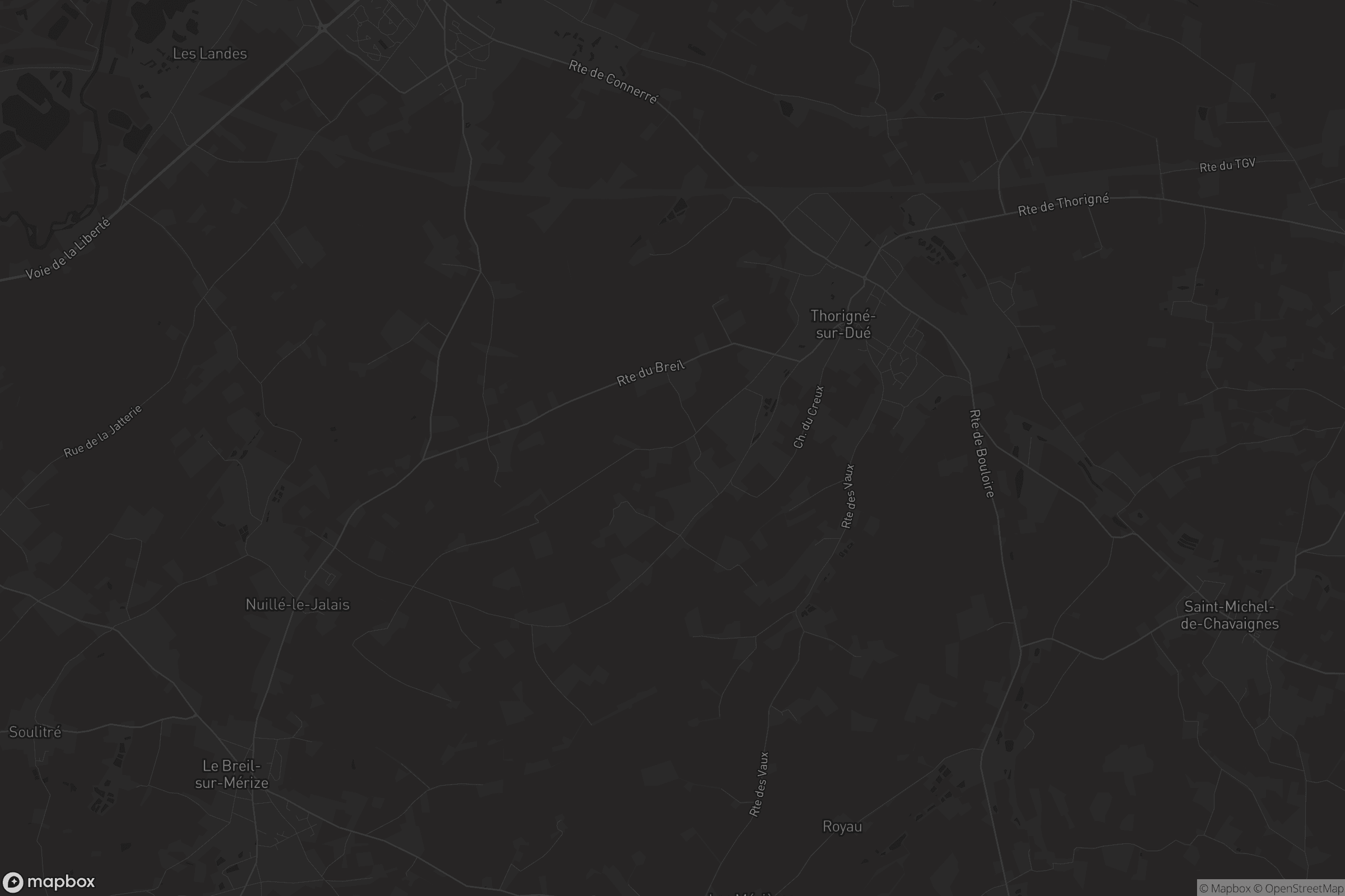 Carte de Thorigné-sur-Dué