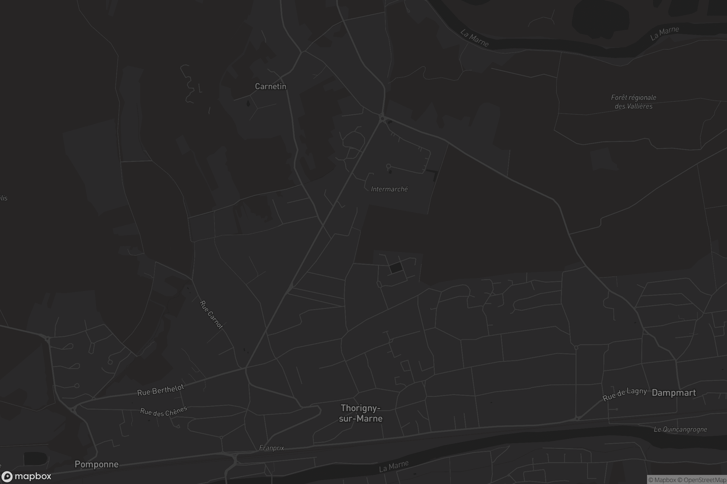 Carte de Thorigny-sur-Marne