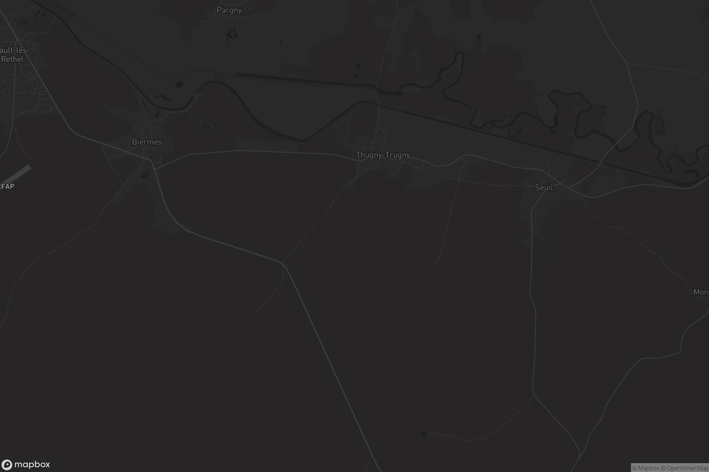 Carte de Thugny-Trugny