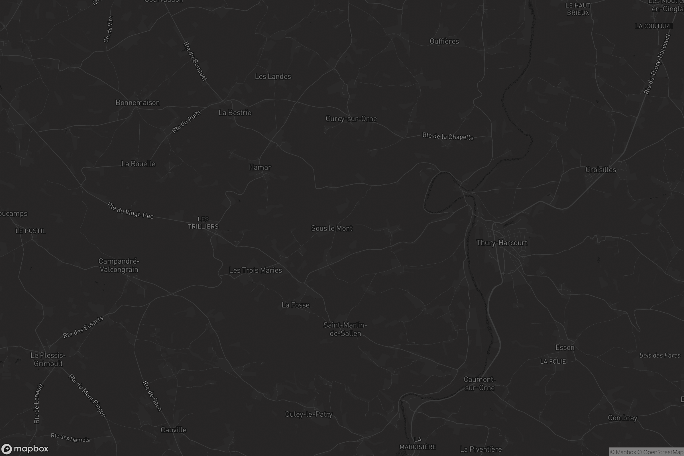 Carte de Thury-Harcourt-le-Hom