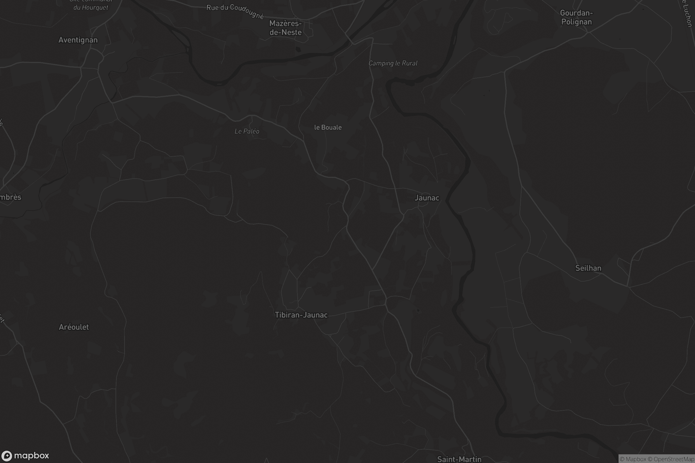 Carte de Tibiran-Jaunac