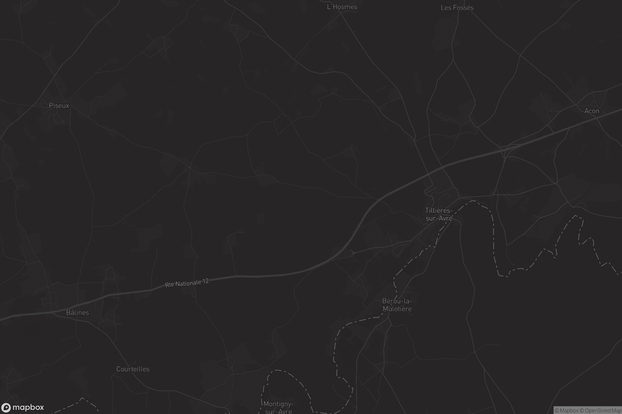 Carte de Tillières-sur-Avre