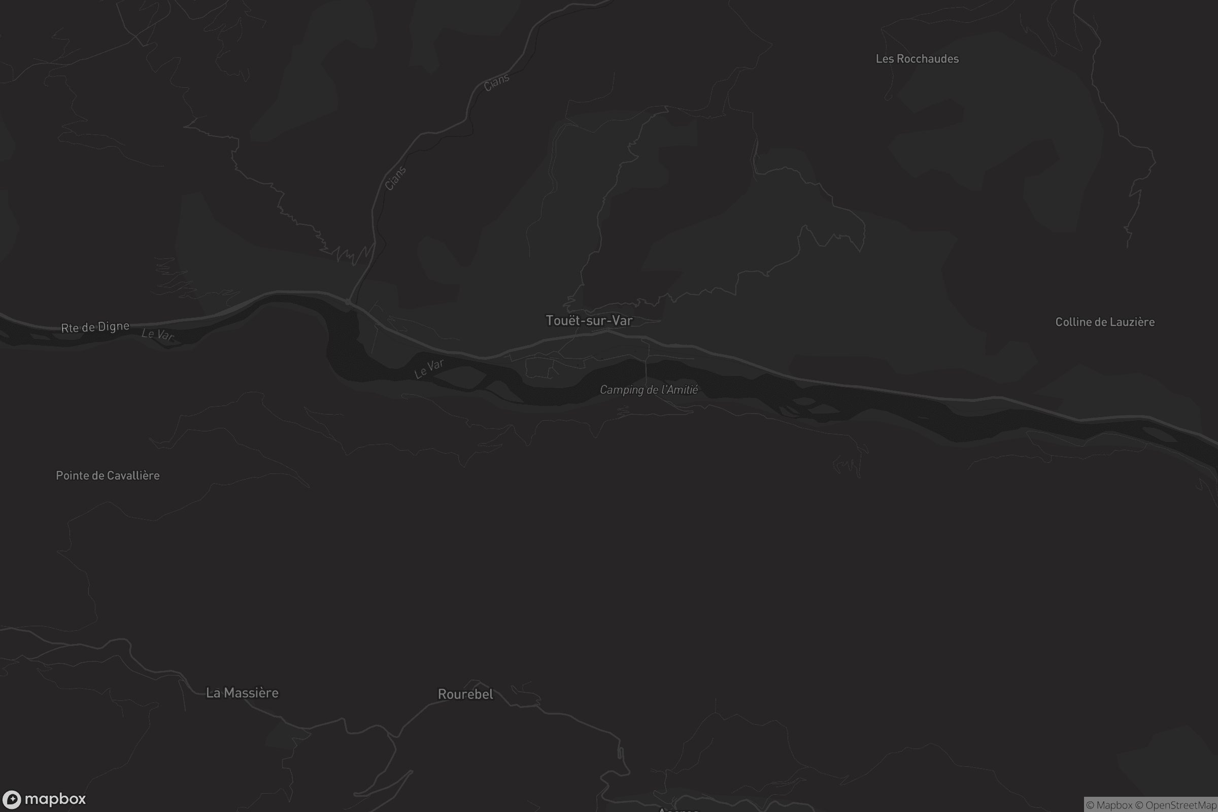 Carte de Touët-sur-Var