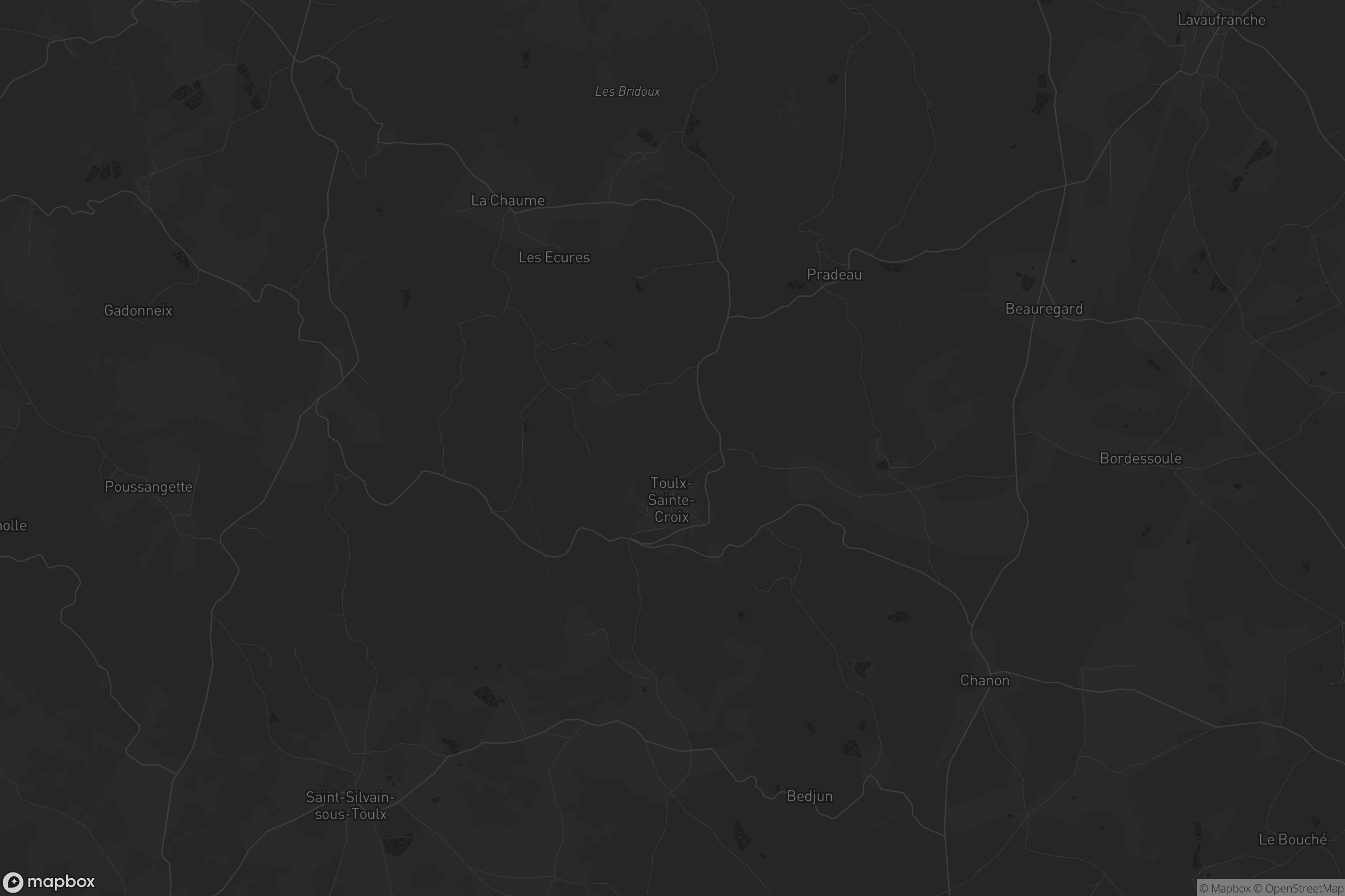 Carte de Toulx-Sainte-Croix