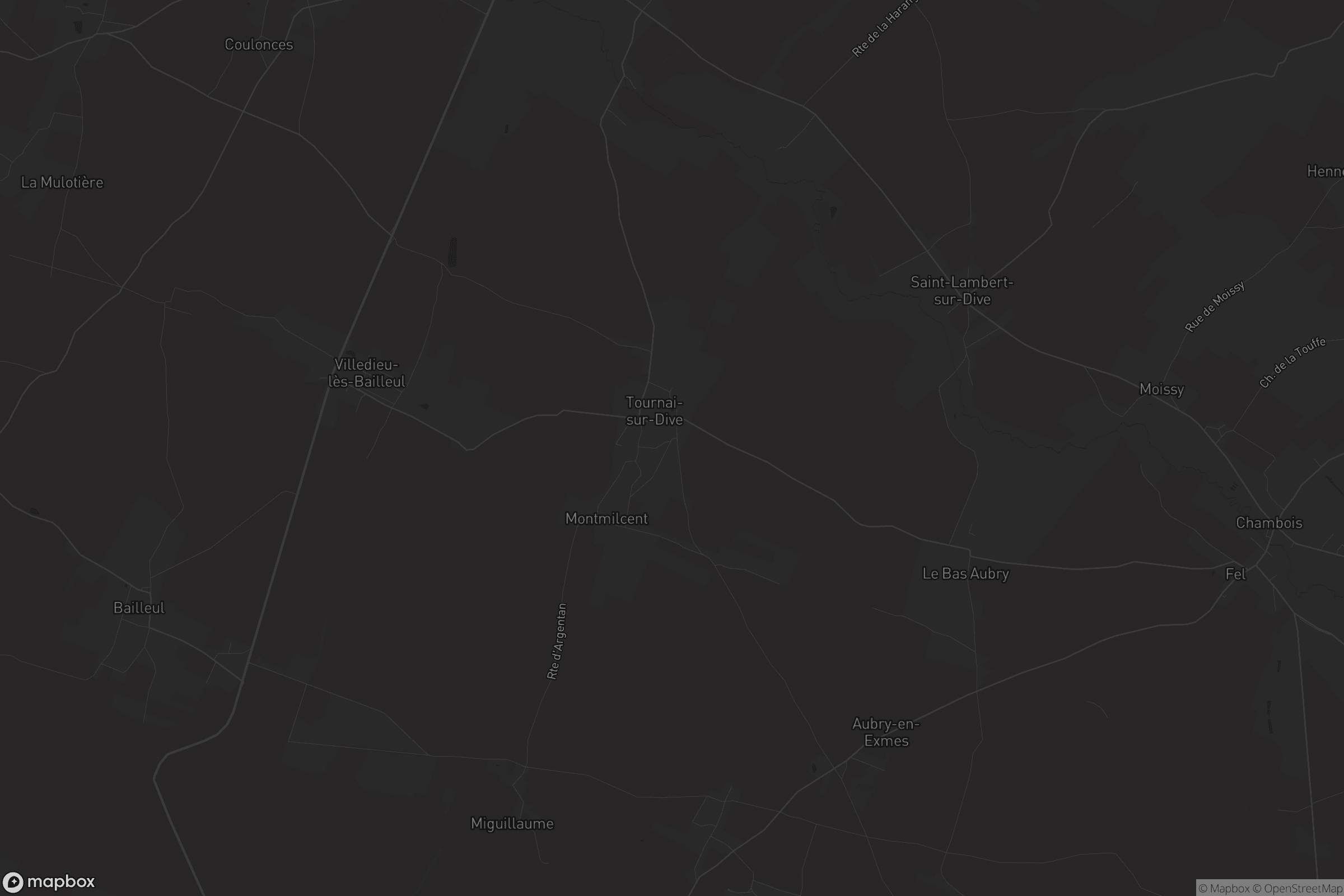 Carte de Tournai-sur-Dive