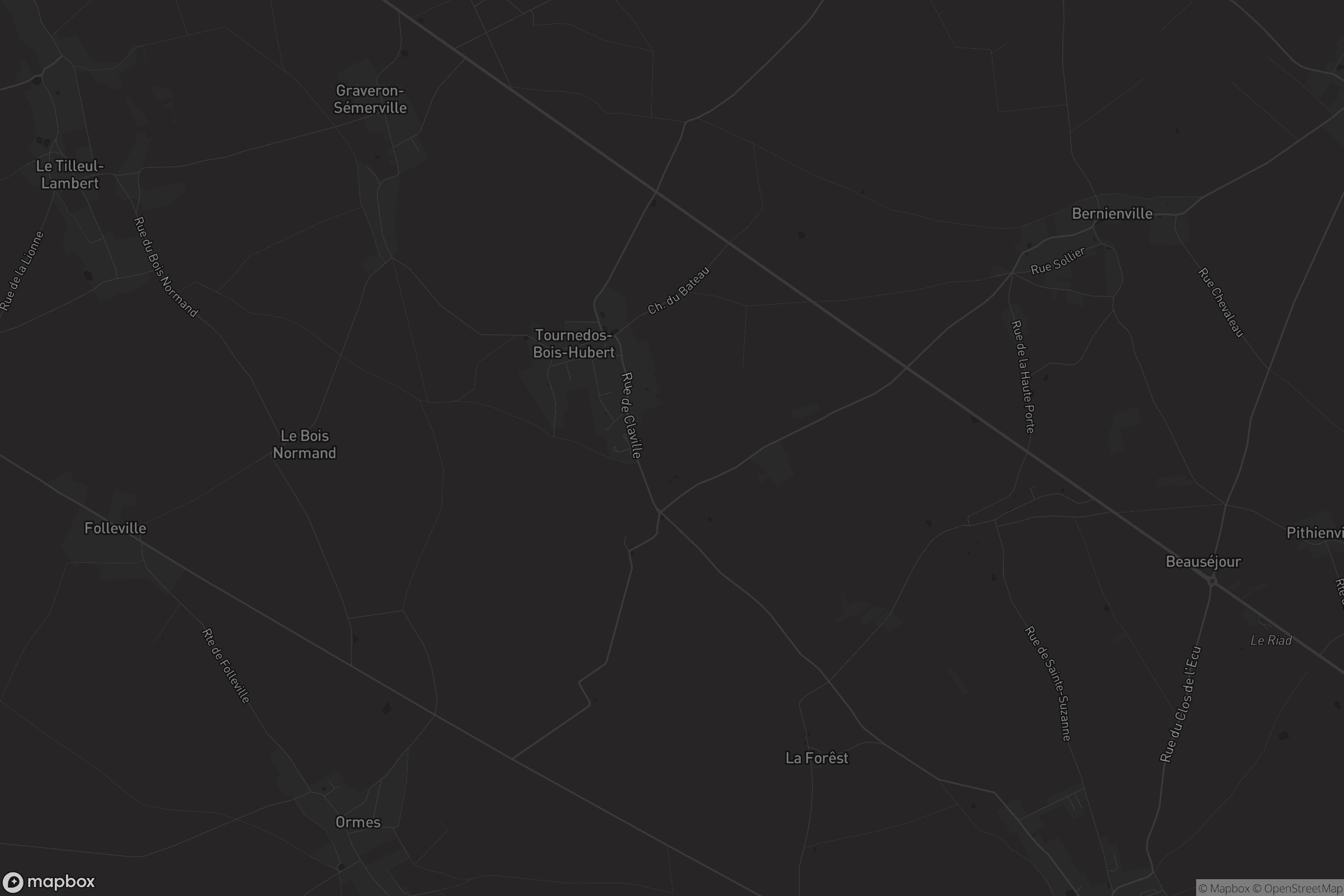 Carte de Tournedos-Bois-Hubert