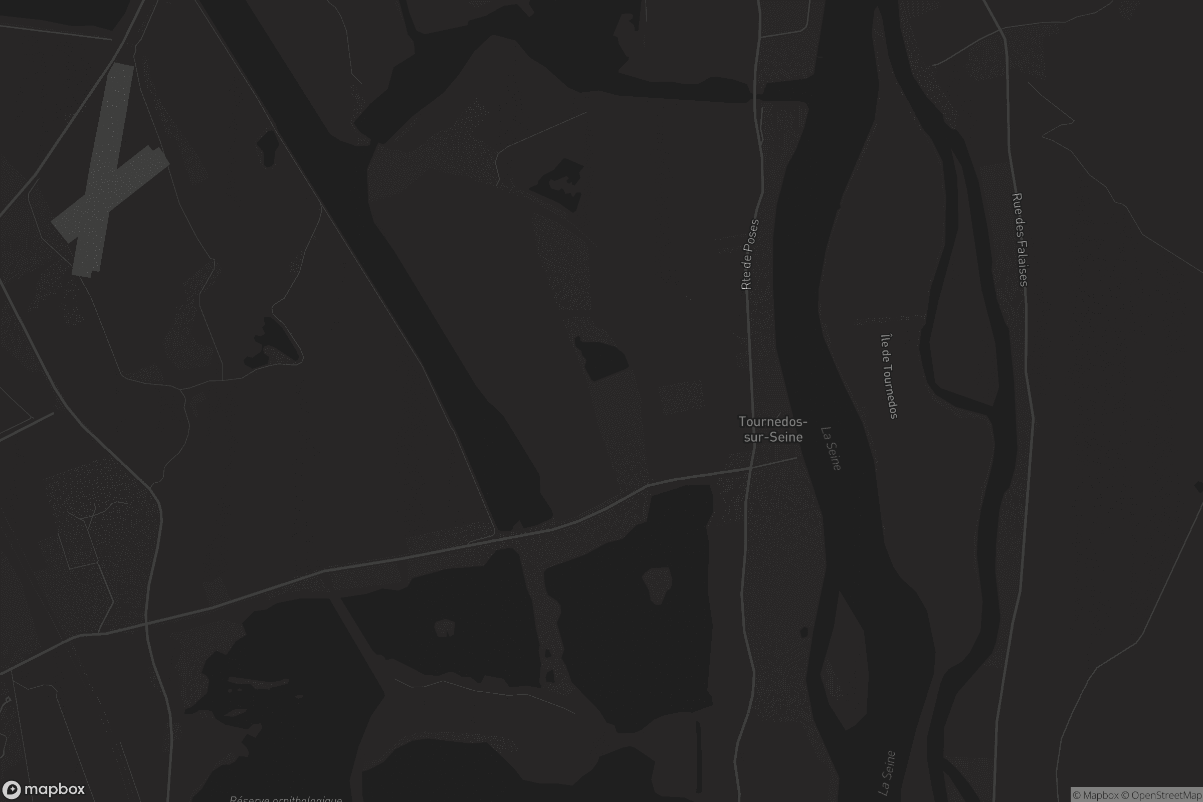 Carte de Tournedos-sur-Seine