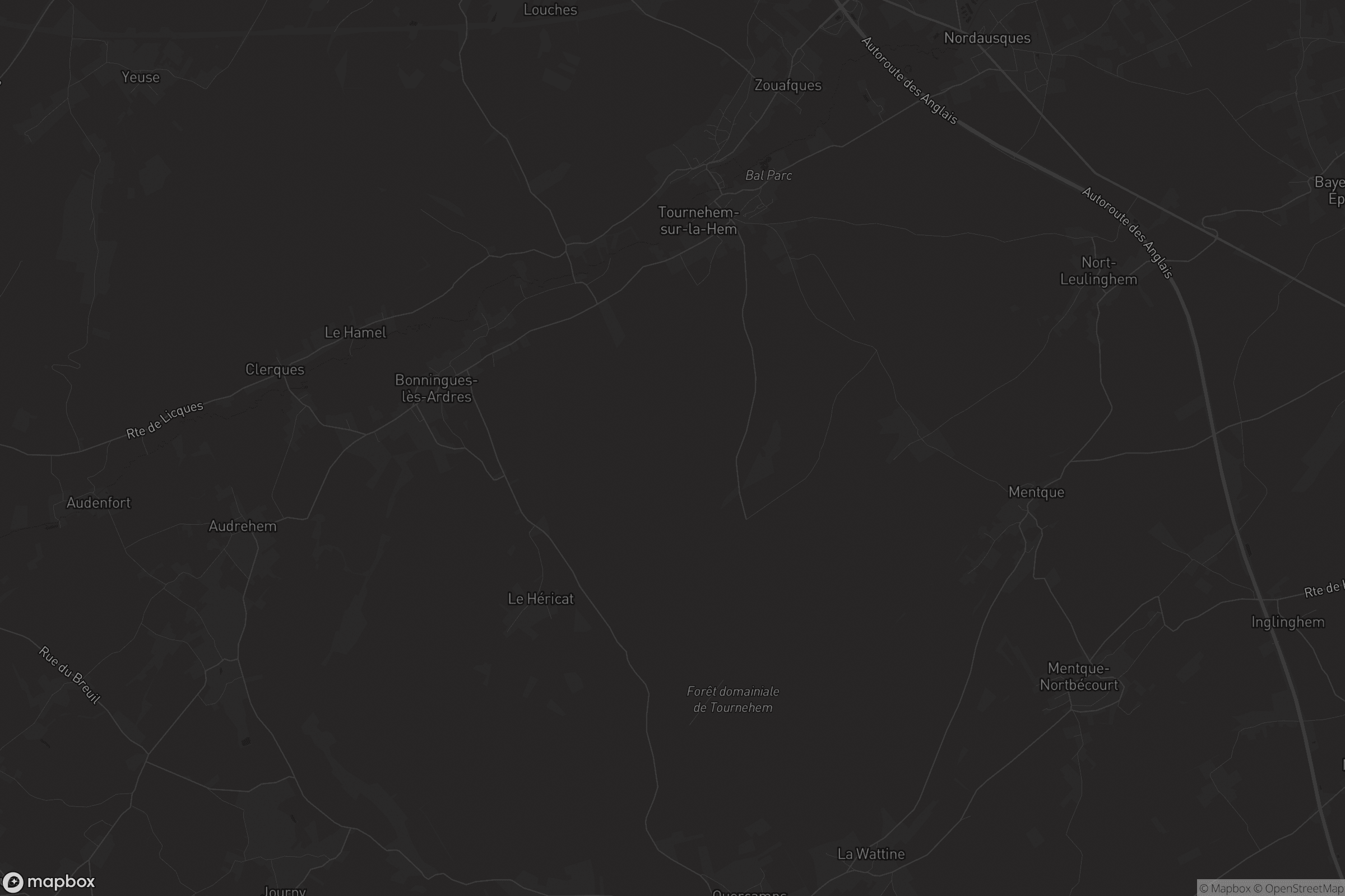 Carte de Tournehem-sur-la-Hem