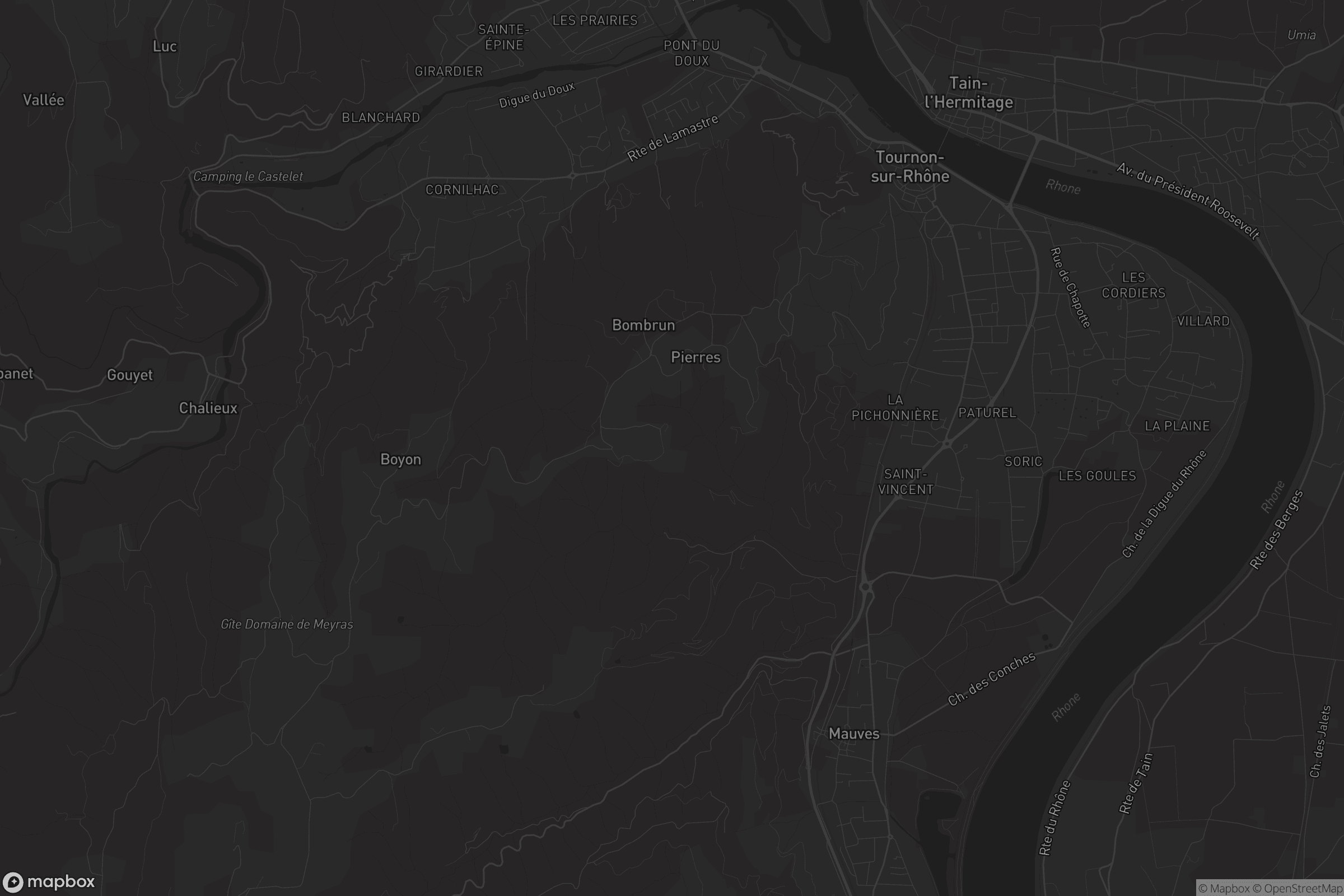 Carte de Tournon-sur-Rhône