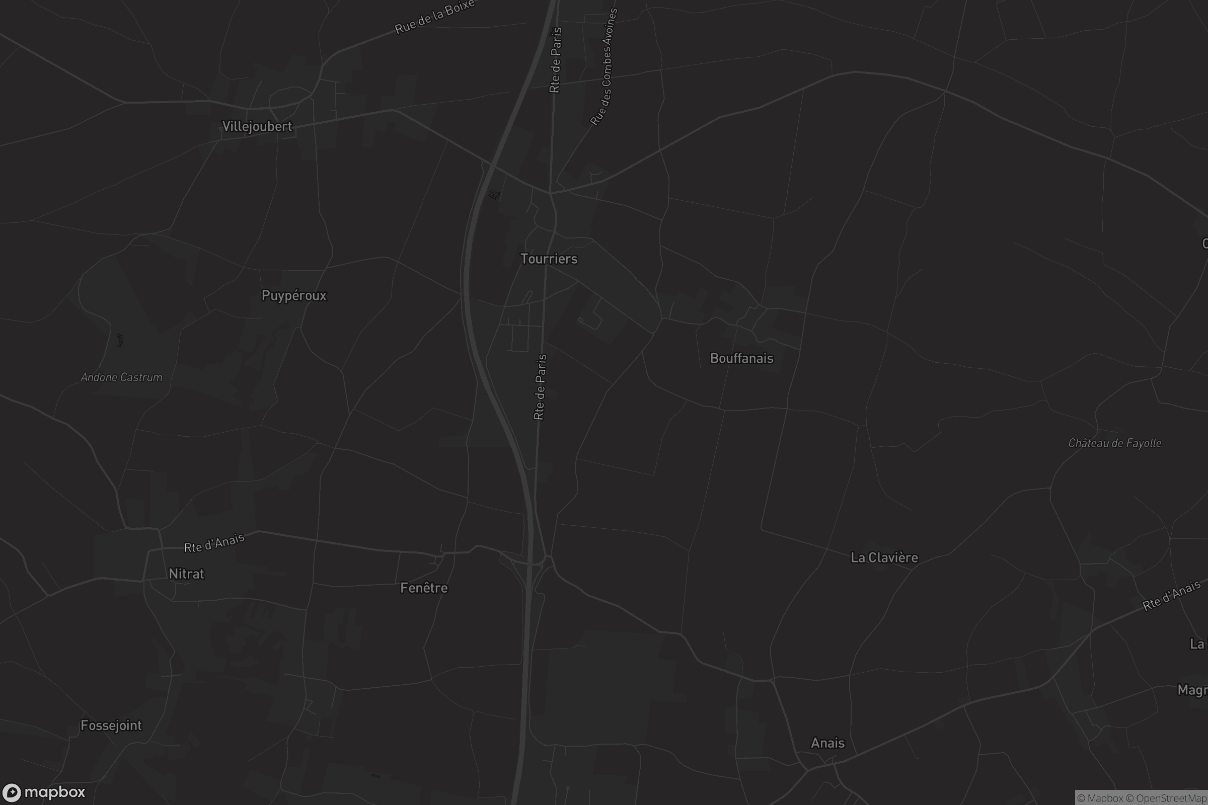 Carte de Tourriers