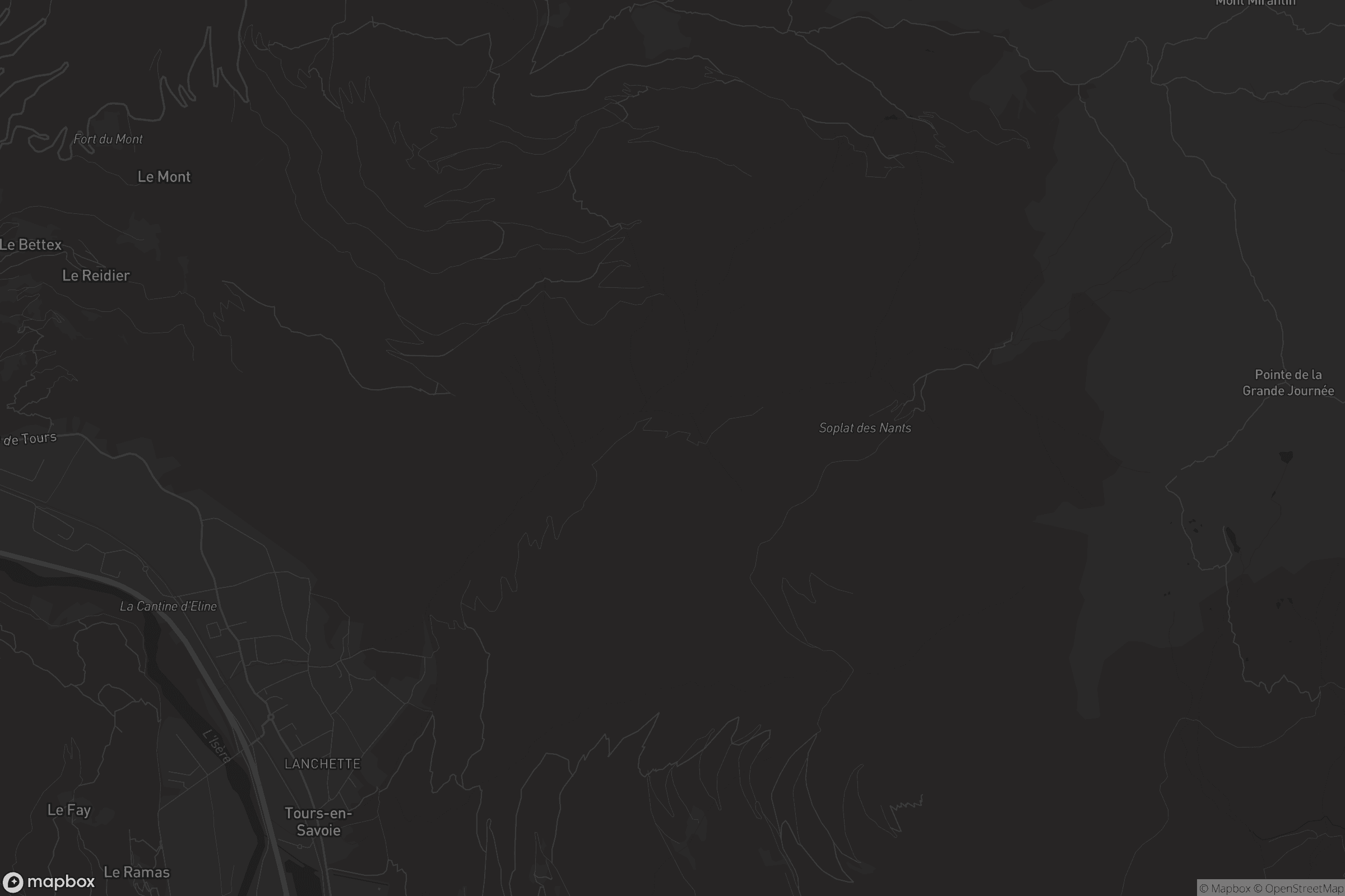 Carte de Tours-en-Savoie