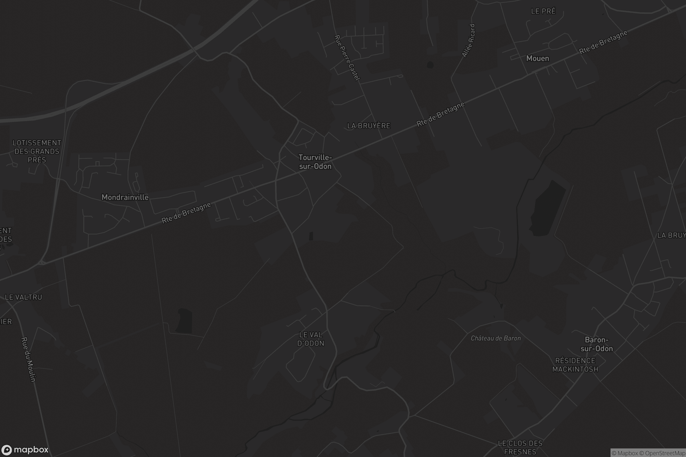 Carte de Tourville-sur-Odon