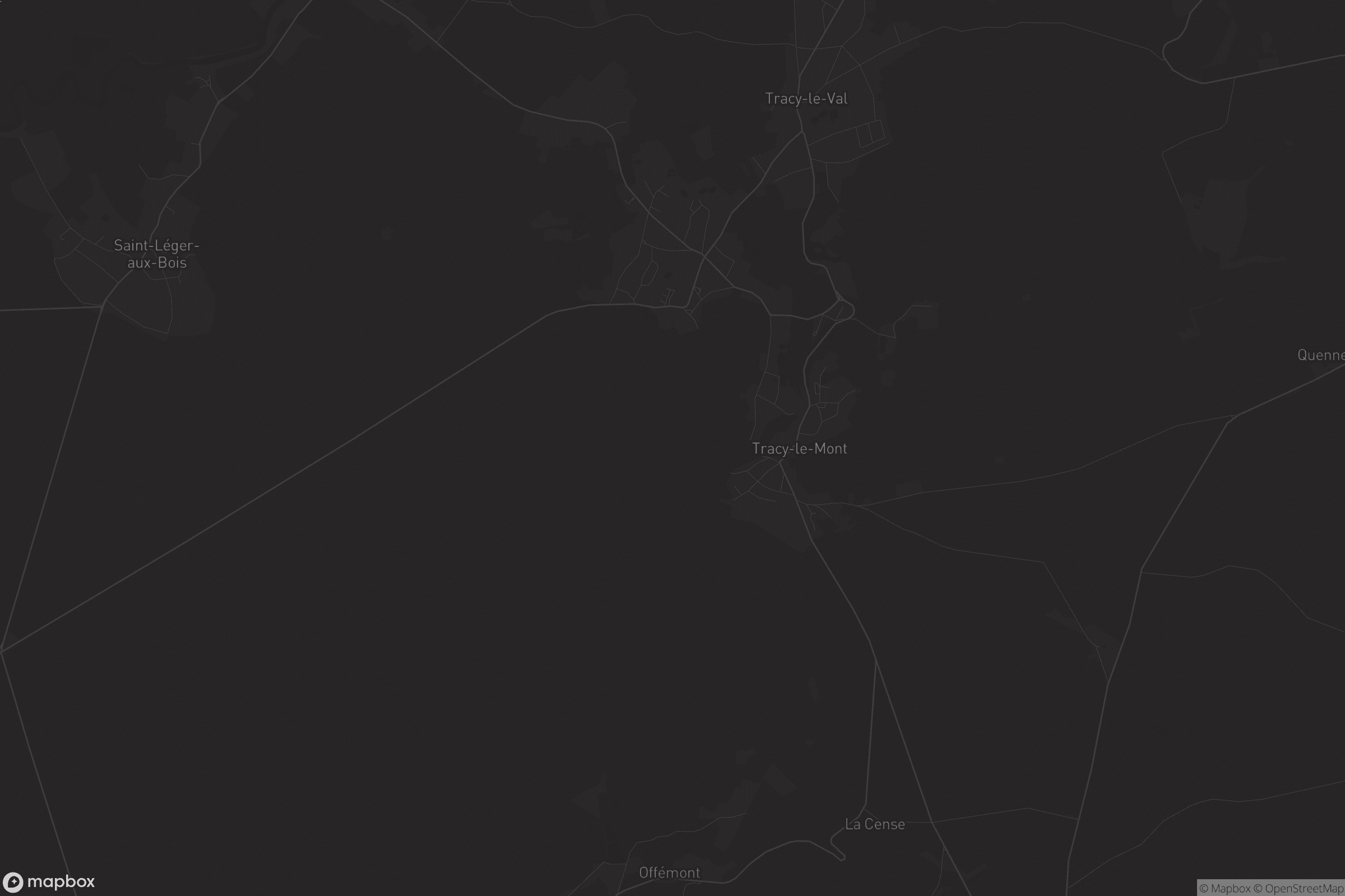 Carte de Tracy-le-Mont