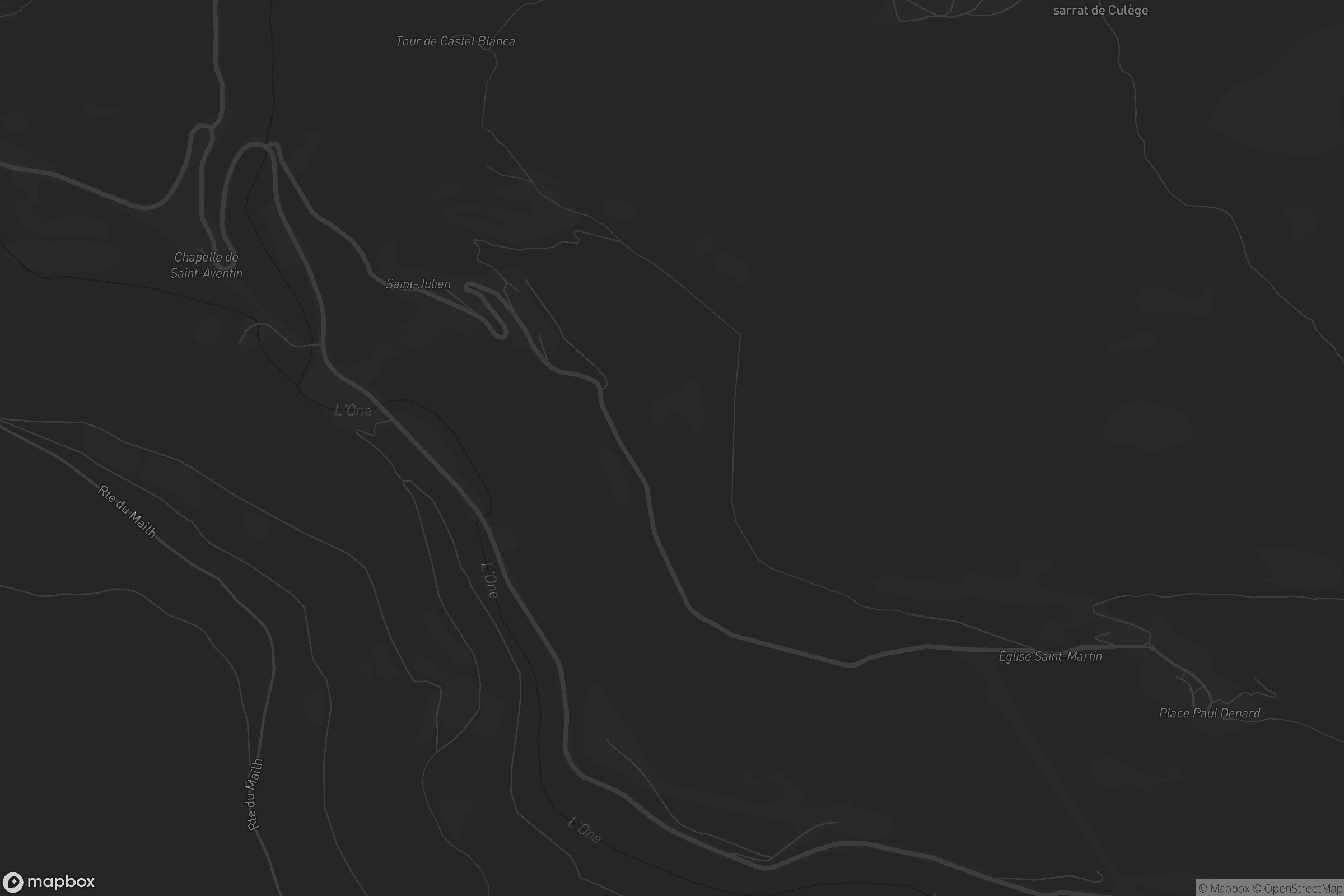 Carte de Trébons-de-Luchon