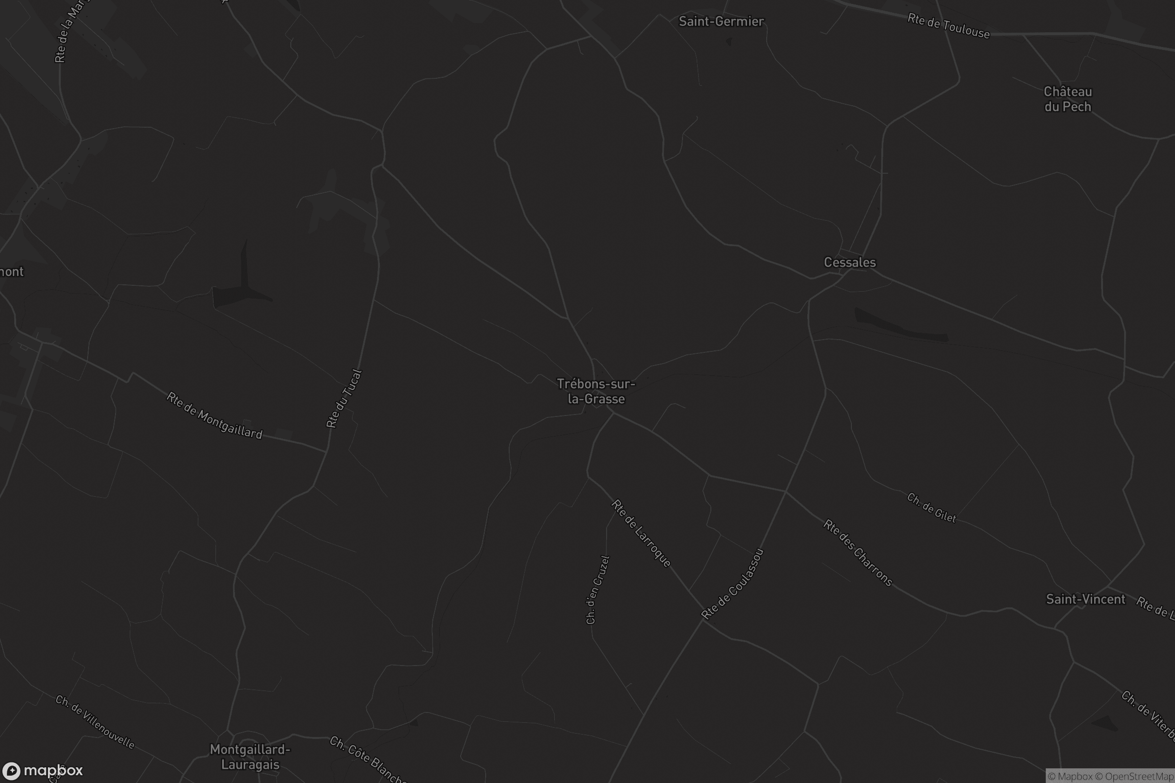 Carte de Trébons-sur-la-Grasse