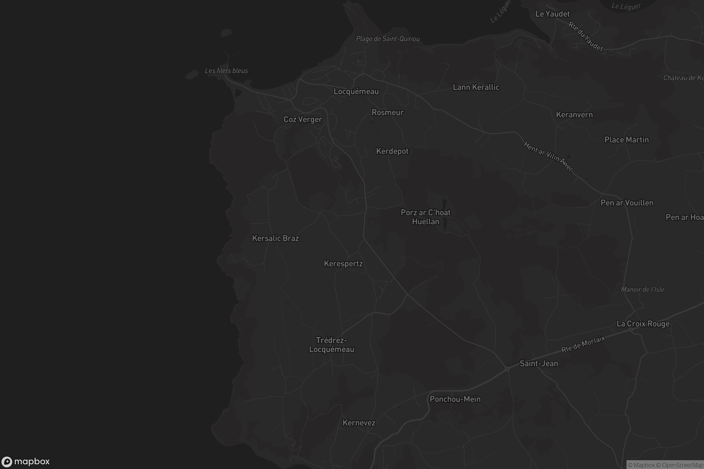 Carte de Trédrez-Locquémeau