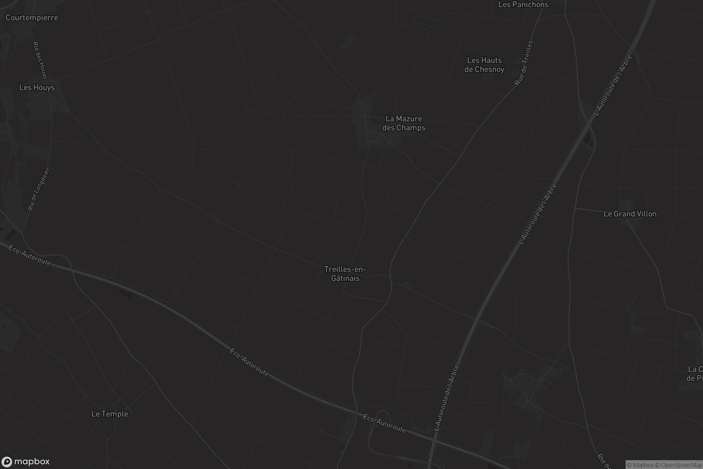 Carte de Treilles-en-Gâtinais