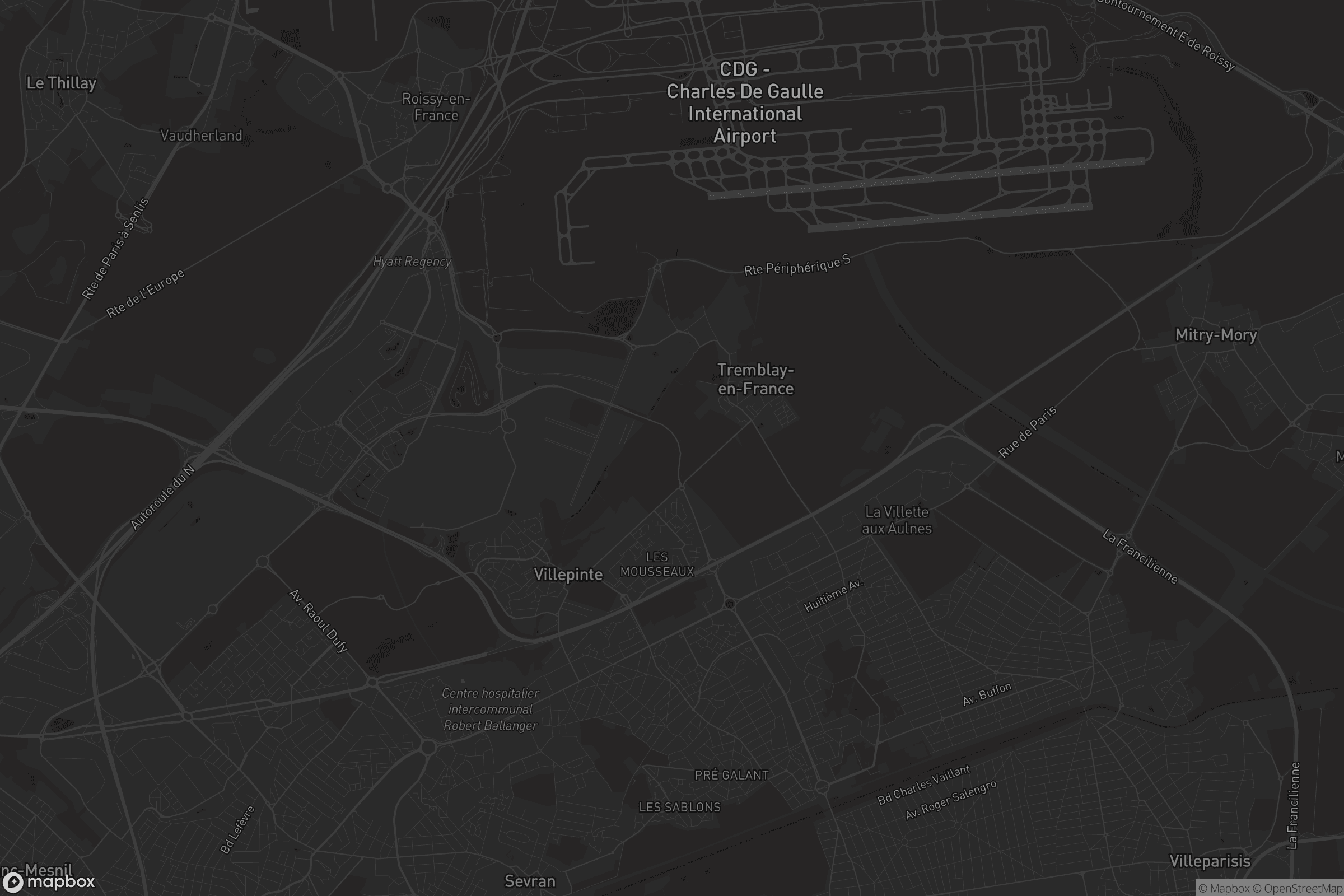 Carte de Tremblay-en-France