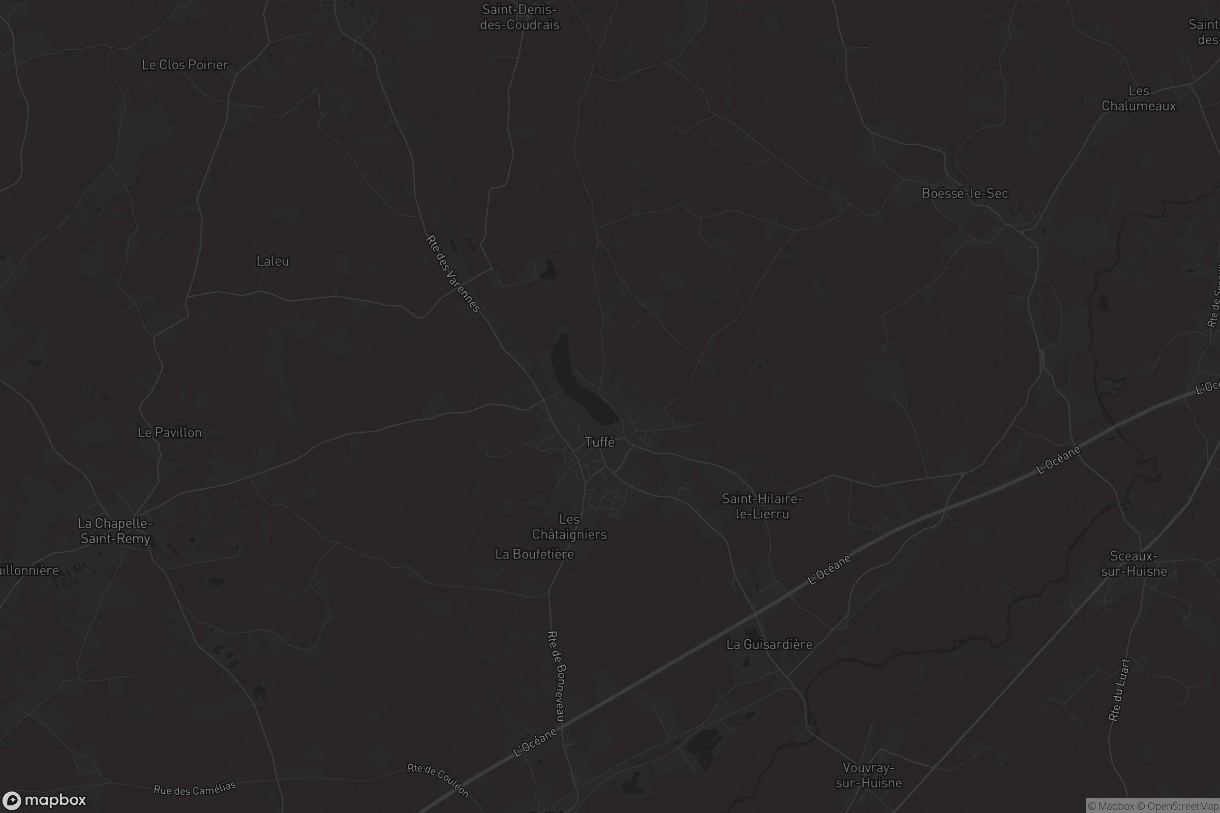 Carte de Tuffé Val de la Chéronne