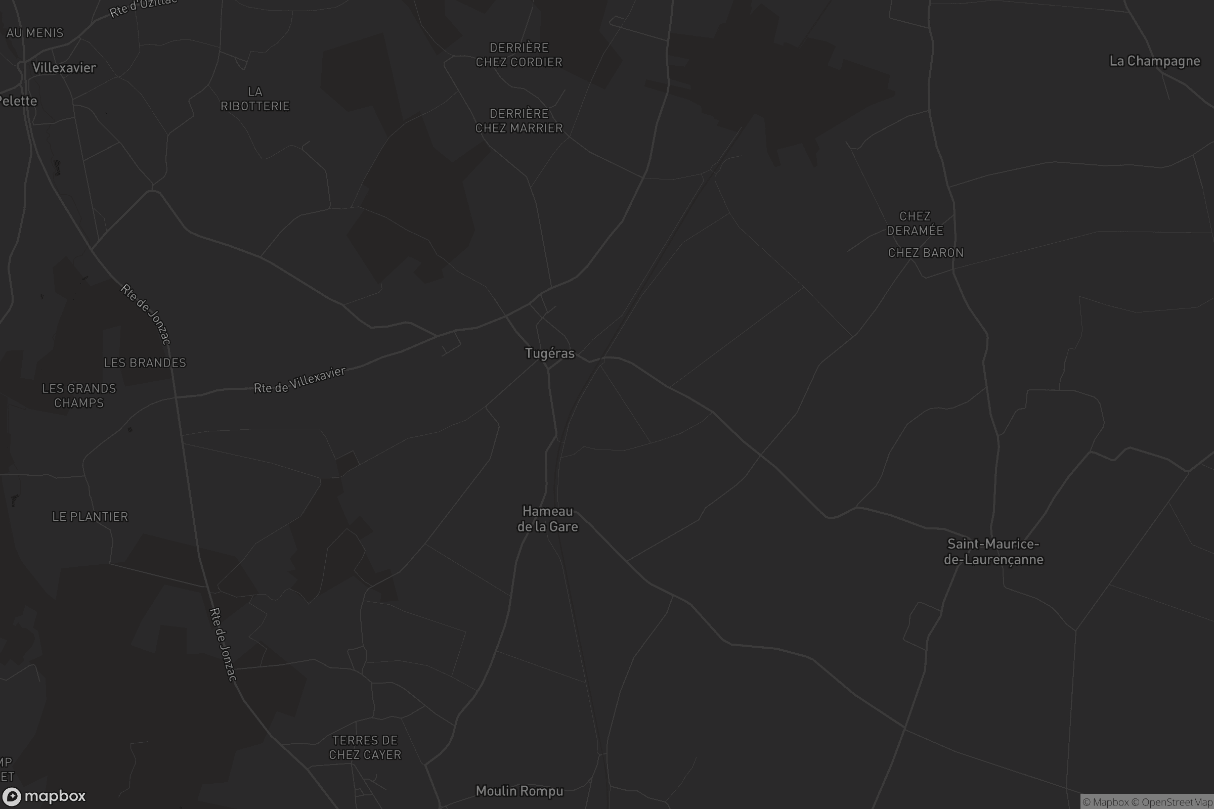 Carte de Tugéras-Saint-Maurice