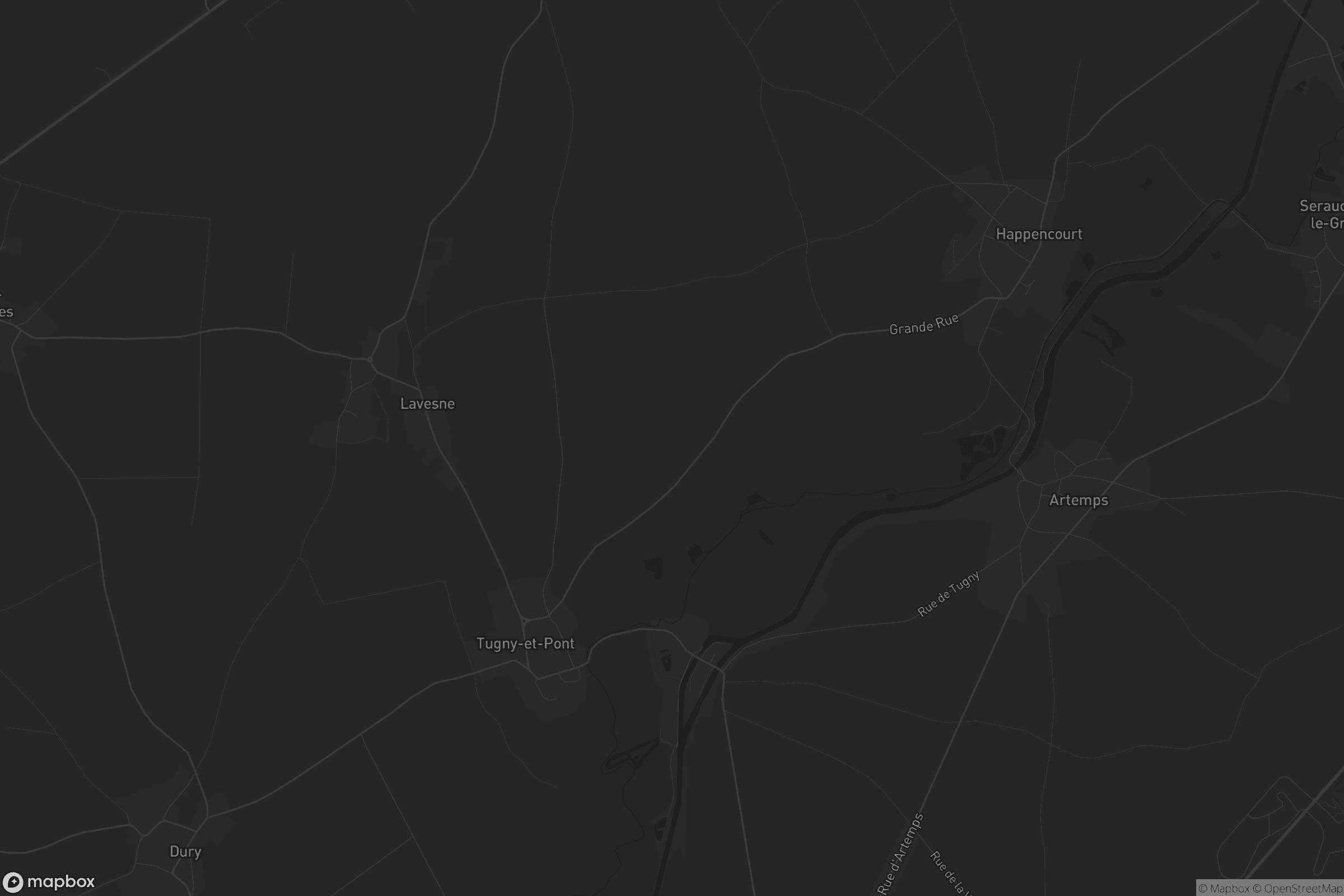 Carte de Tugny-et-Pont