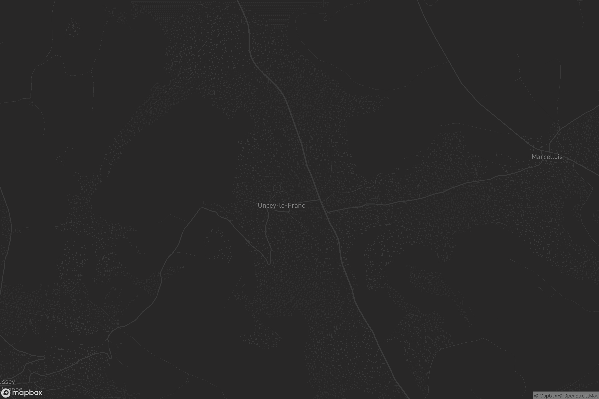 Carte de Uncey-le-Franc