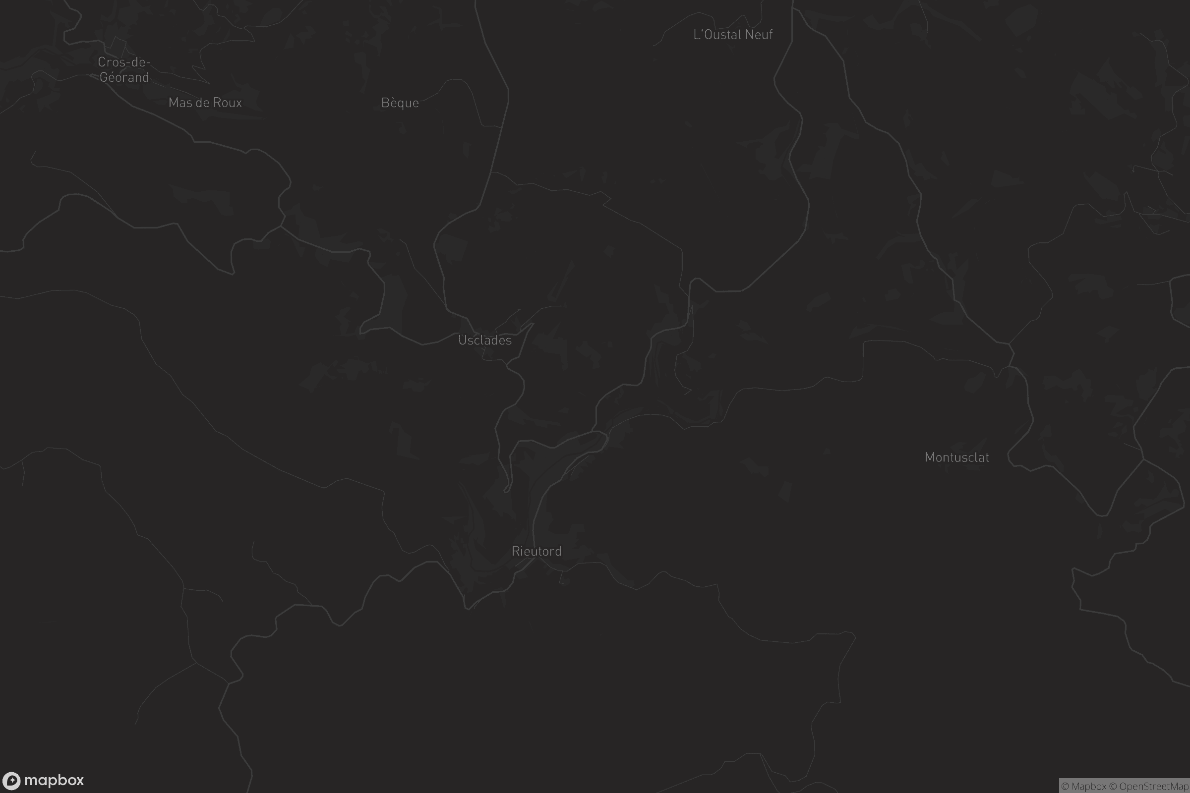 Carte de Usclades-et-Rieutord