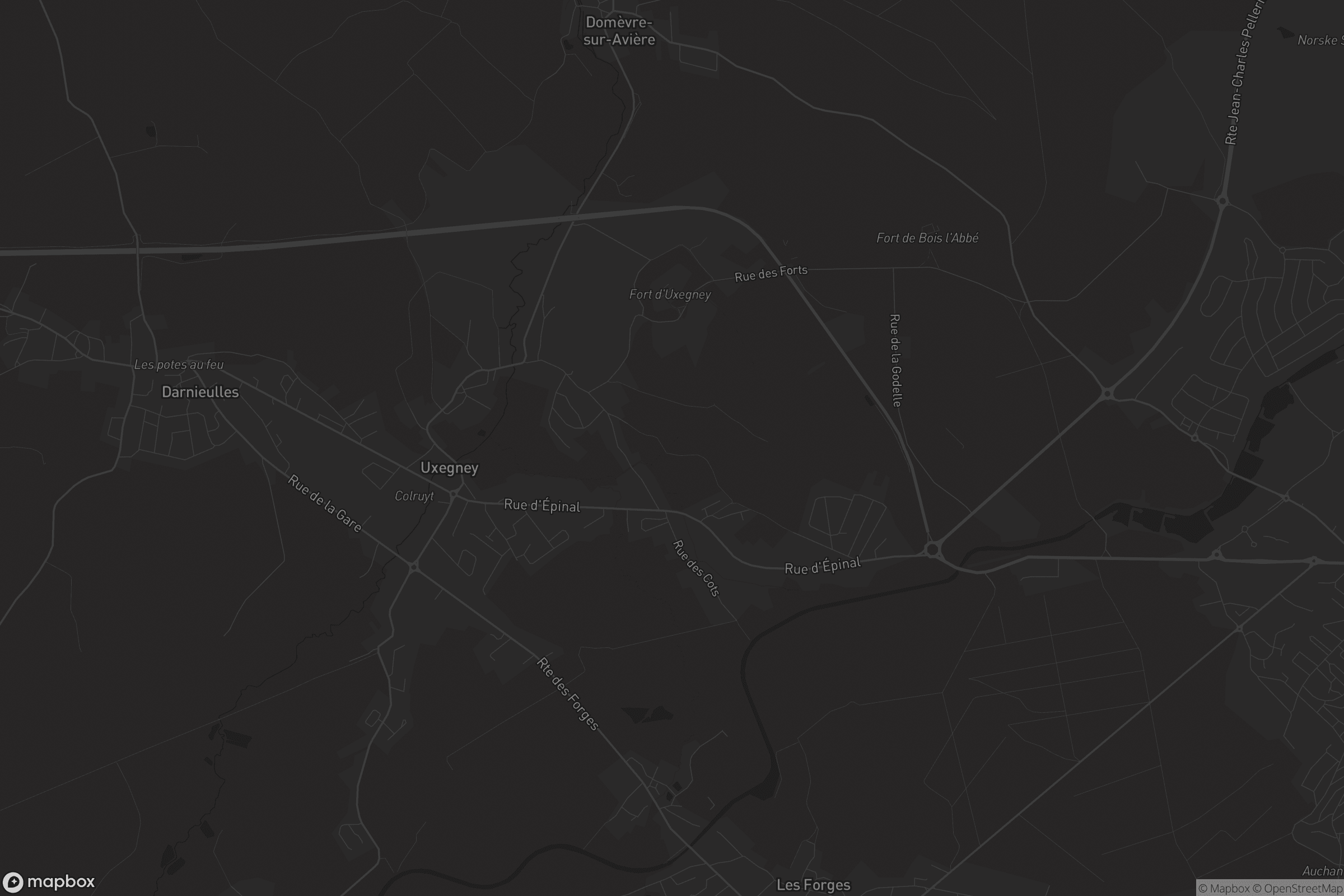 Carte de Uxegney